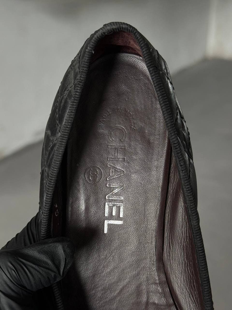 Chanel Chanel Leather Ballet Flats Size US 7 / IT 37 - 10 Thumbnail