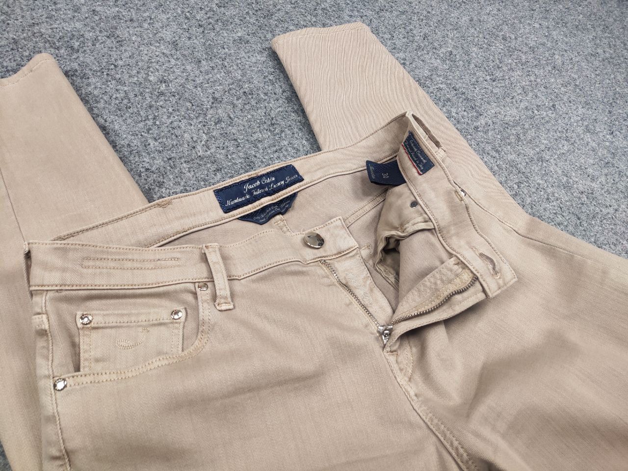 Jacob Cohen Jacob Cohen Italy Design kimberly Slim Fit beige denim Jeans Size 30" / US 8 / IT 44 - 10 Thumbnail