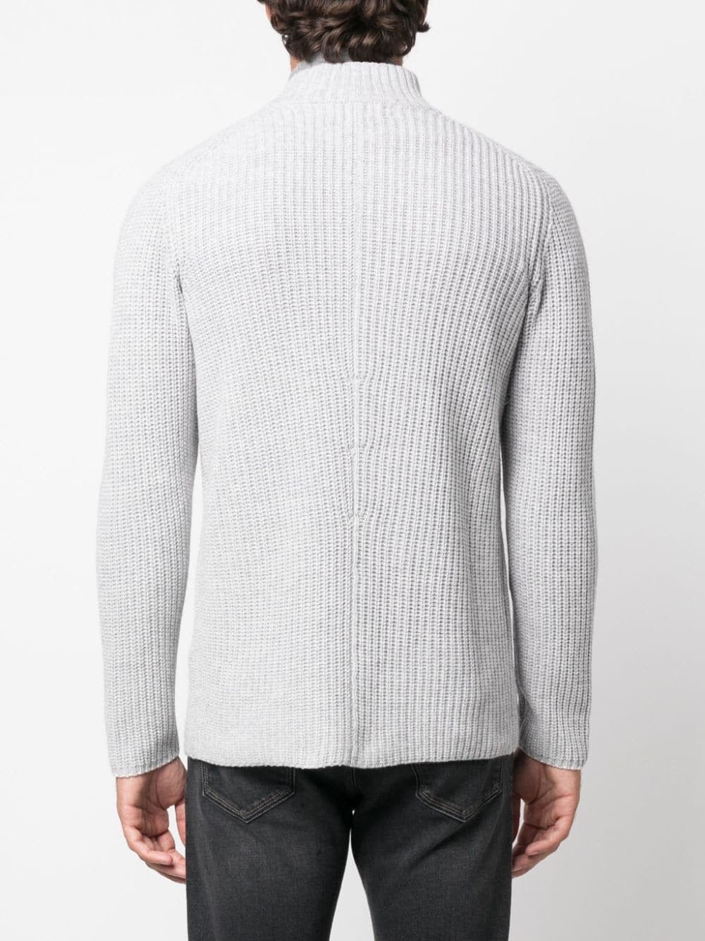 Brunello Cucinelli o1w1db10924 Cardigan in Light Grey Size US M / EU 48-50 / 2 - 2 Thumbnail