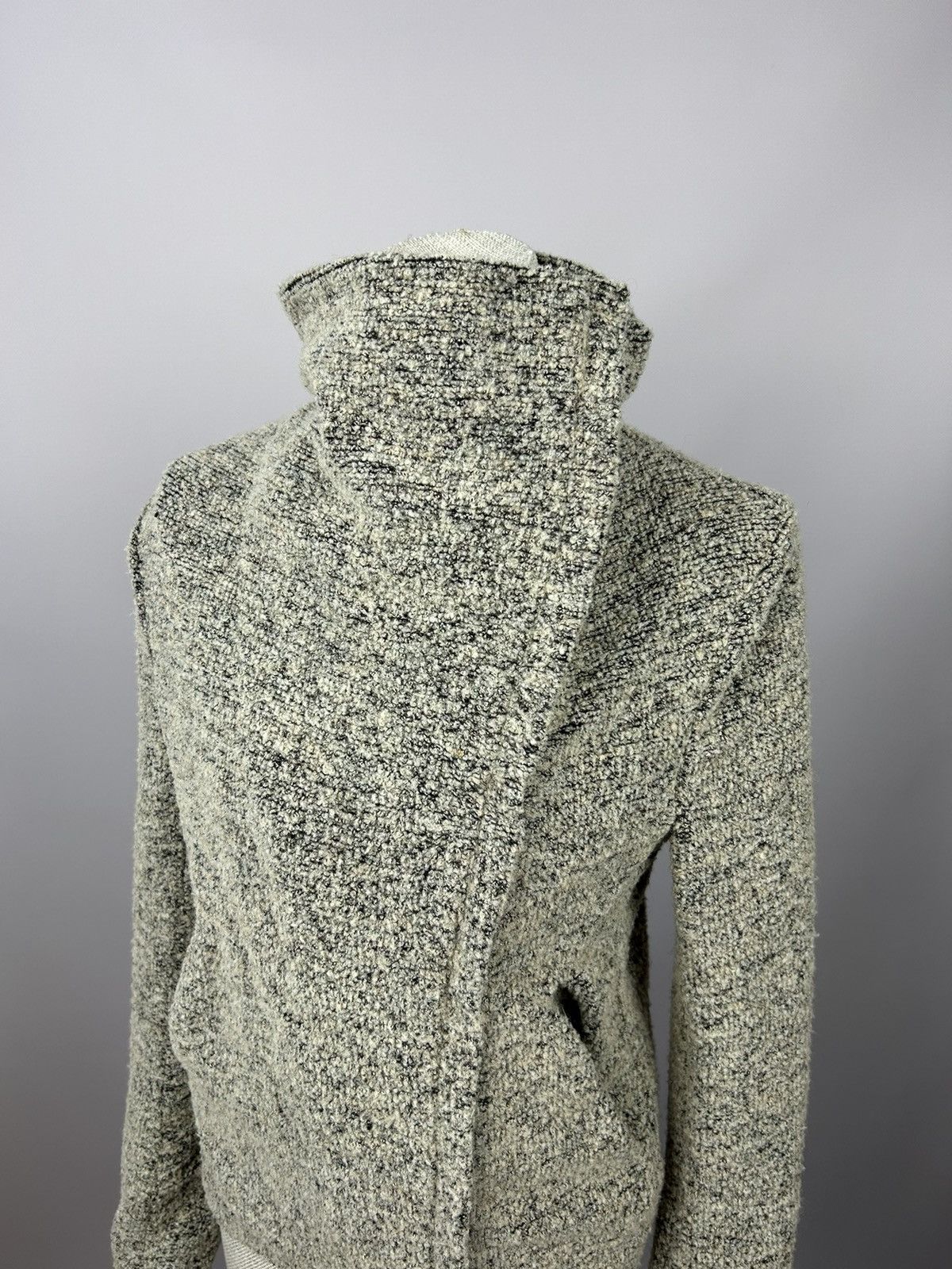 Iro IRO Bessie Coat Full Asymmetrical Zip Cowl Neck Jacket 40 Size M / US 6-8 / IT 42-44 - 7 Thumbnail