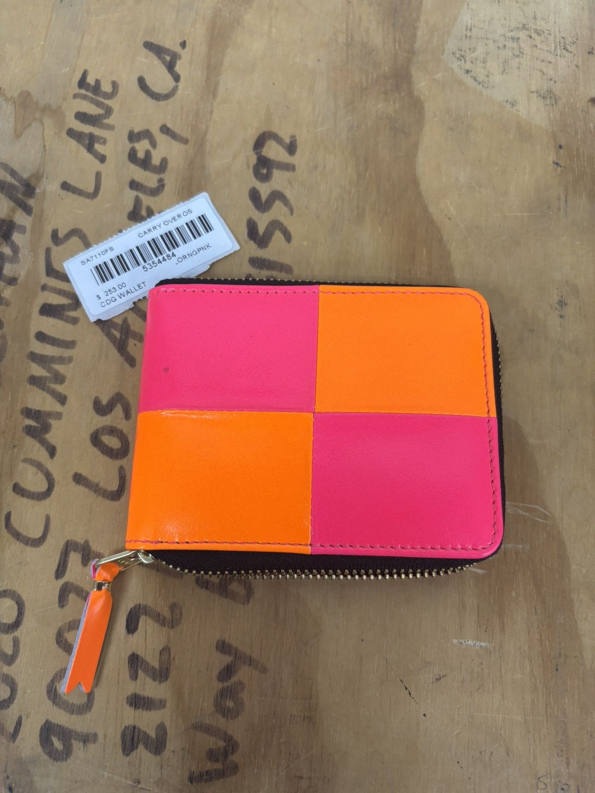 Comme des Garcons COMME DES GARCONS SA7110FS FLUO SQUARES WALLET Size ONE SIZE - 2 Thumbnail