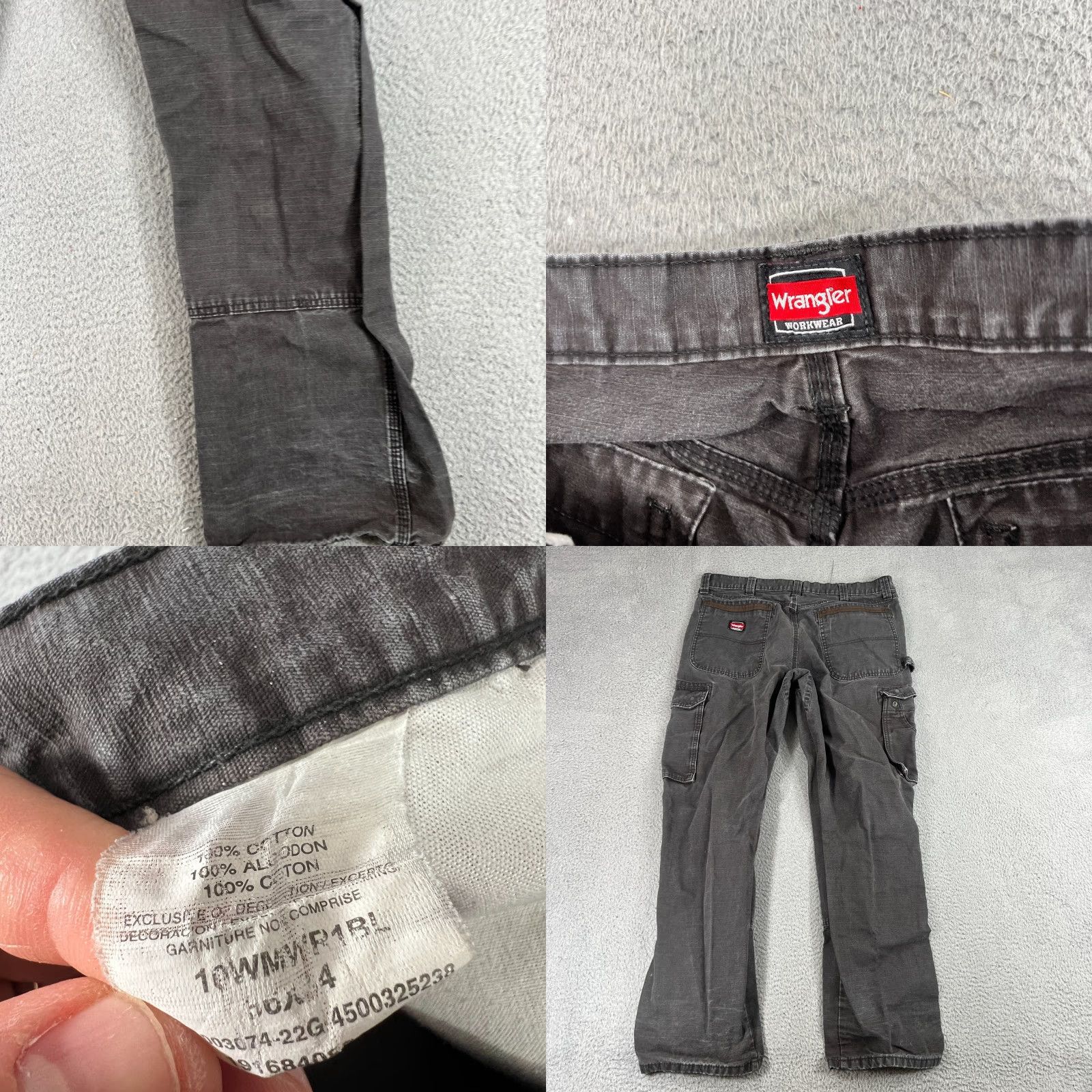Wrangler Wrangler RIGGS Workwear Cargo Pant Mens 36X32 Black Ripstop Straight Pockets Workwear Jeans Brown? Size US 36 / EU 52 - 8 Thumbnail