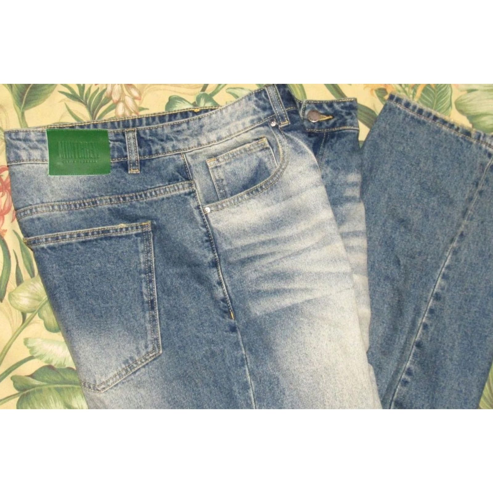 Denime MINTCREW Balboa Wash Baggy Denim Pants Jeans 40 x 33 Mens Slim/Regular? Size US 40 / EU 56 - 2 Thumbnail