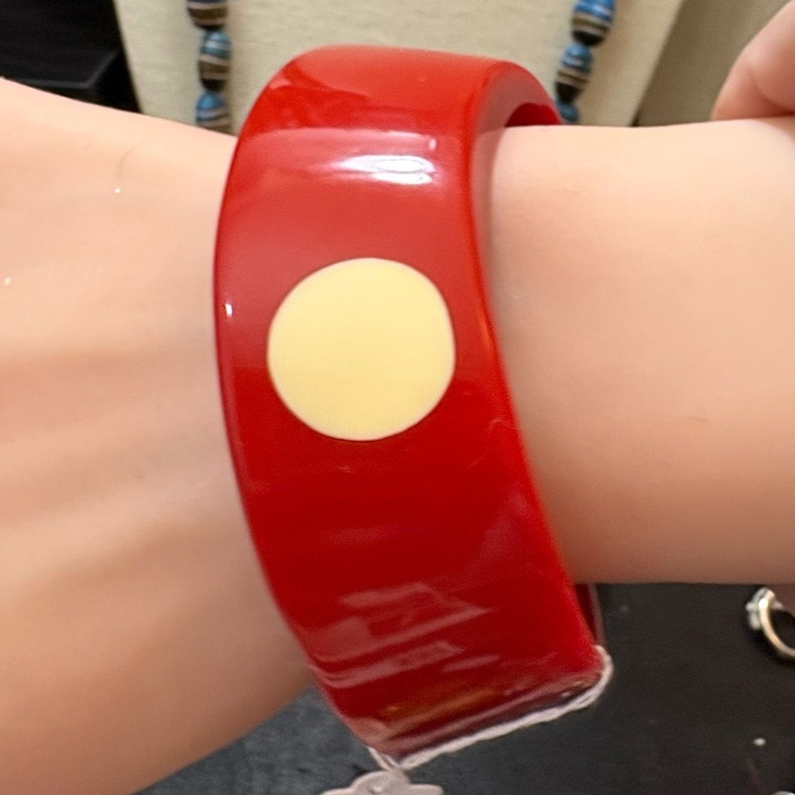 Monet Vintage RARE MONET Red 1984 bangle Size 7.25" Size ONE SIZE - 11 Thumbnail