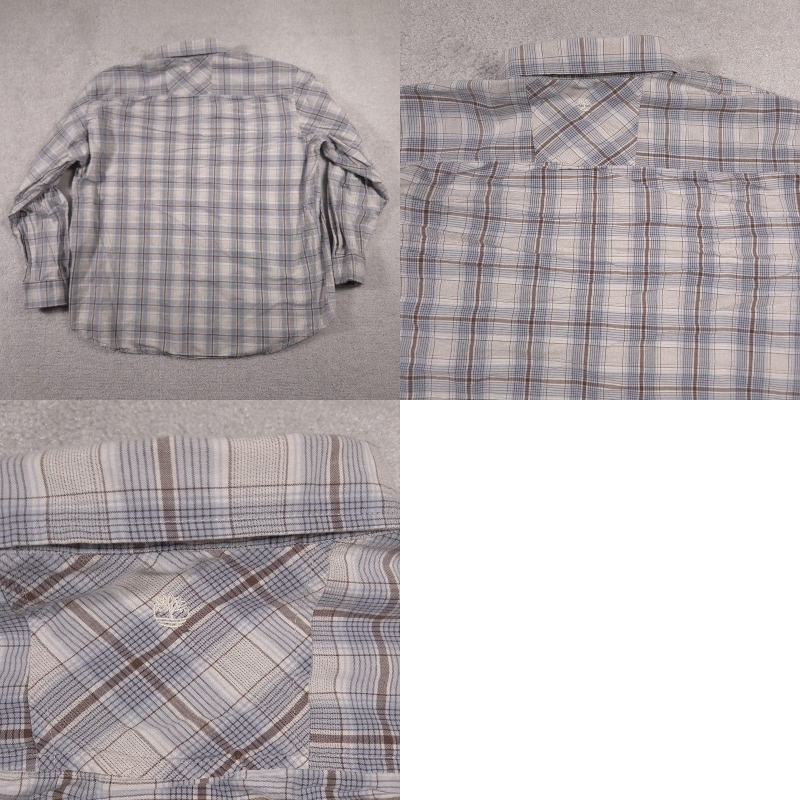 Timberland Timberland Shirt Mens 2XL XXL Blue Brown Plaid Button Up Long Sleeve Outdoor Size US XXL / EU 58 / 5 - 9 Thumbnail