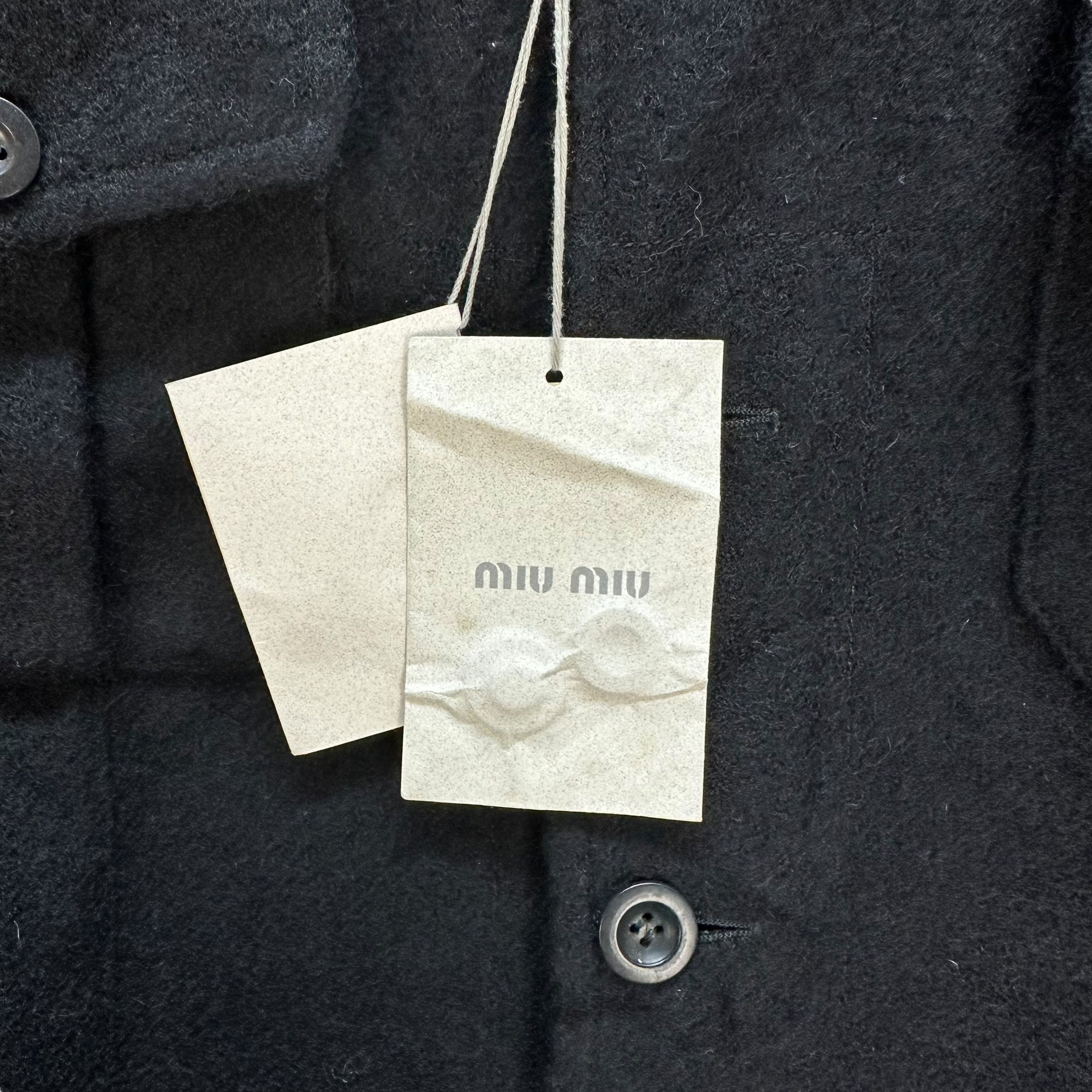 Miu Miu NWT MIU MIU Giacche Leggere Mohair Flannel Jacket #94-1454 Size US L / EU 52-54 / 3 - 7 Thumbnail