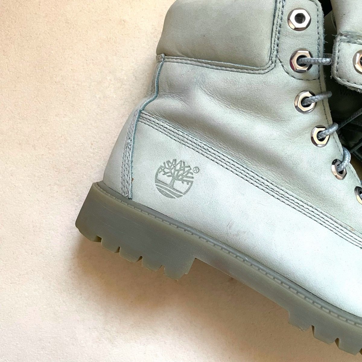 Timberland × Vintage BABY BLUE TIMBERLAND BOOTS Size US 5 / EU 37 - 5 Thumbnail