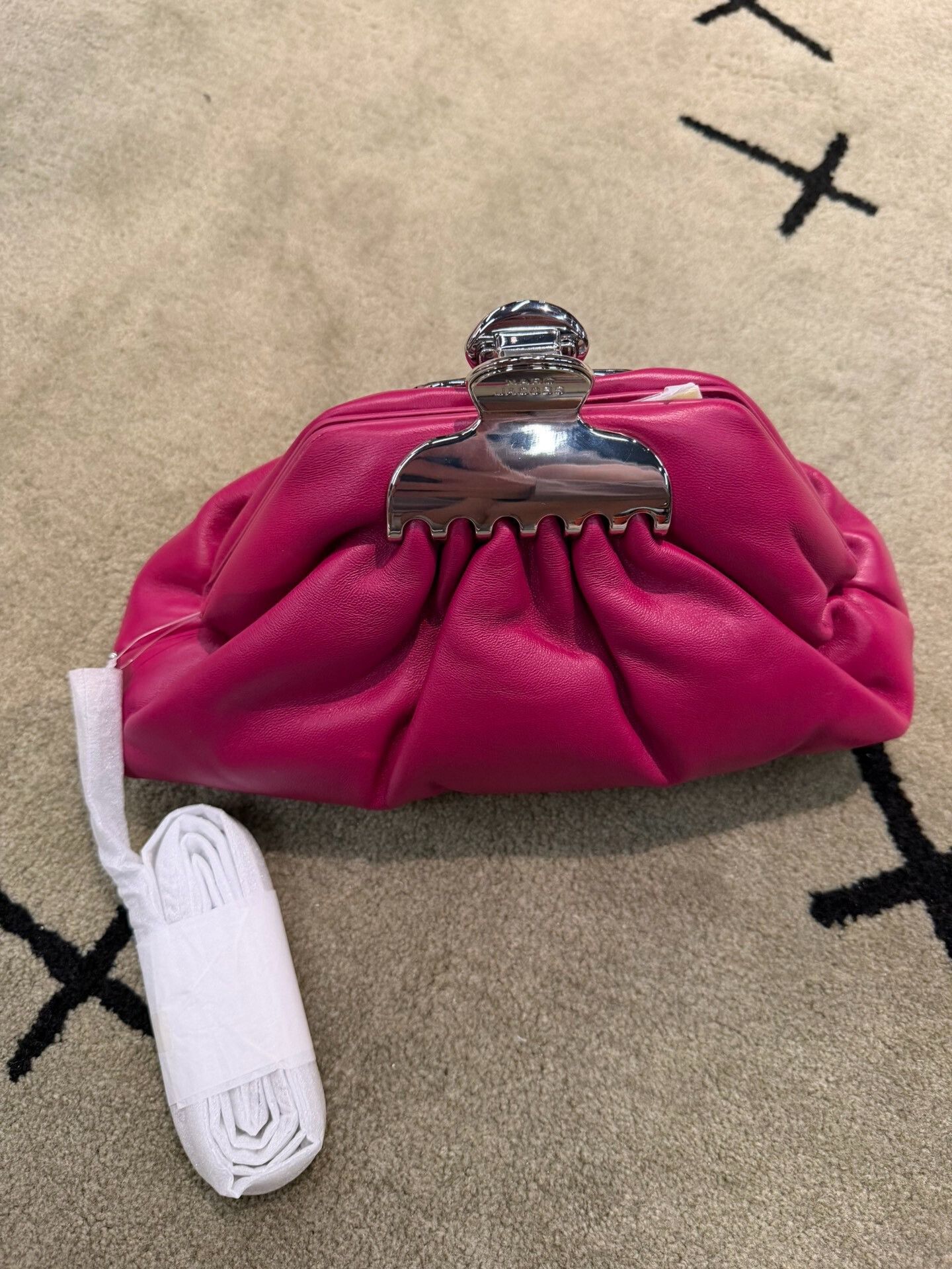 Marc Jacobs Pink Leather Clutch Bag