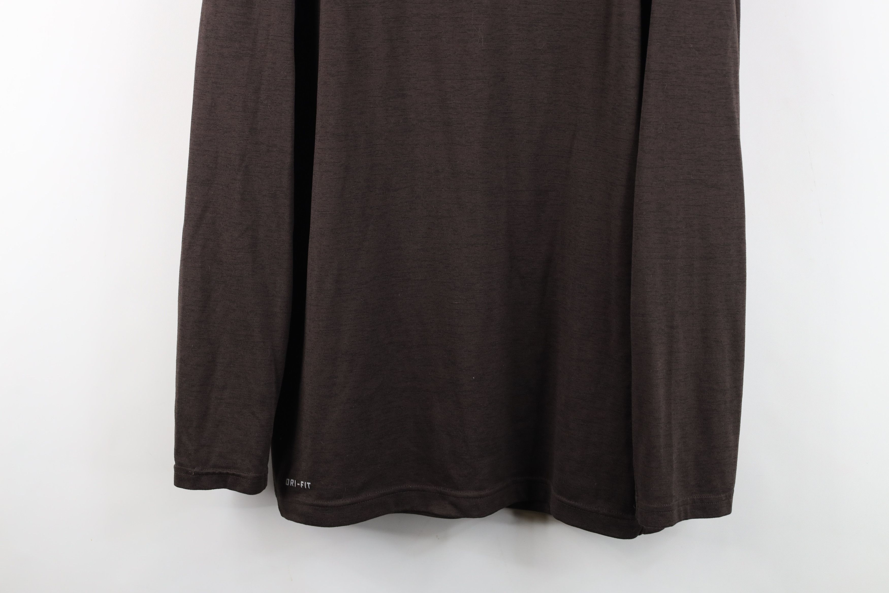 Nike Nike On Field Browns Football Long Sleeve T-Shirt Brown Size US L / EU 52-54 / 3 - 3 Thumbnail