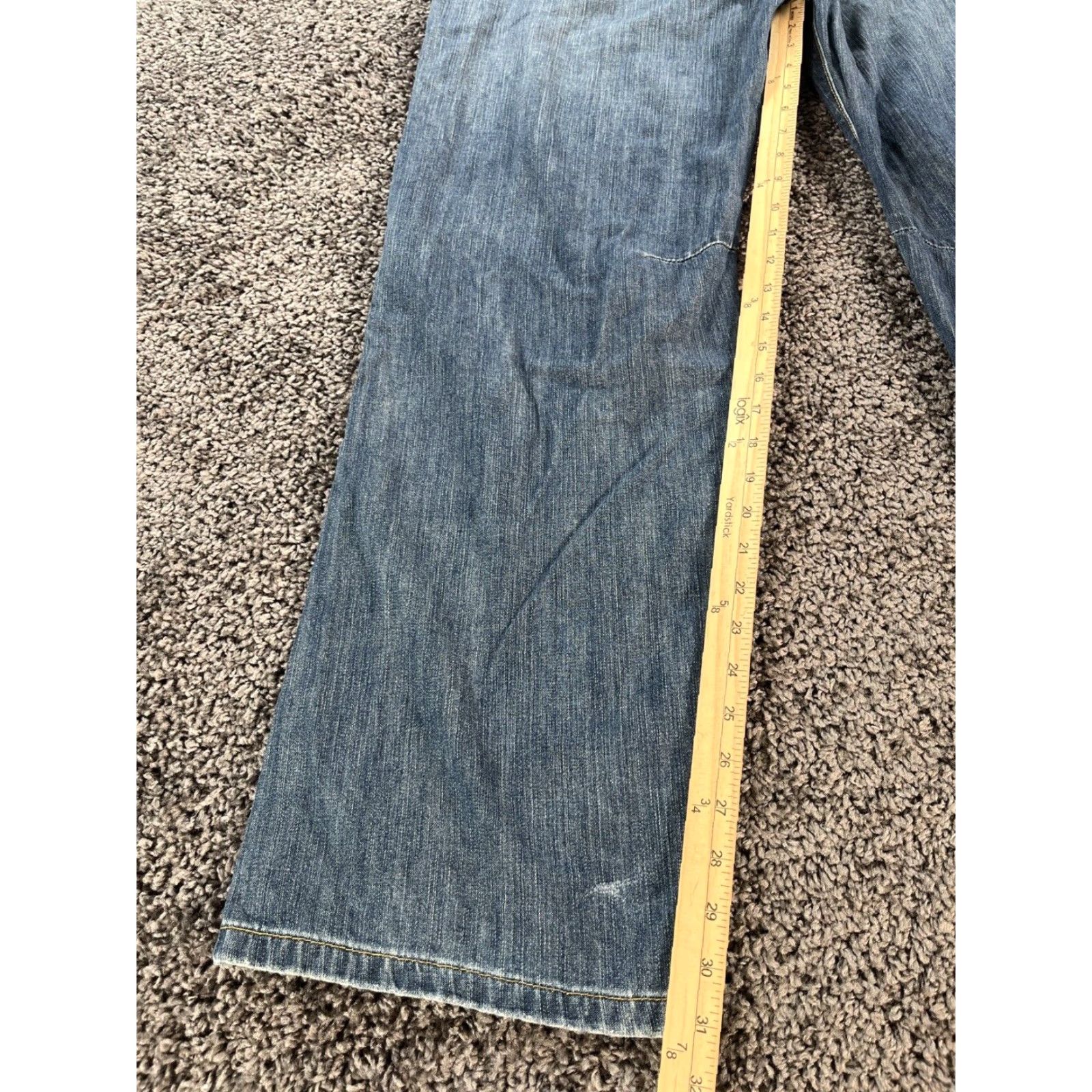 Nautica VINTAGE Nautica Jeans Mens 34x31 Baggy Denim Medium Wash Pants Y2K Straight Relaxed 5-Pocket Mens Blue Size US 34 / EU 50 - 2 Thumbnail