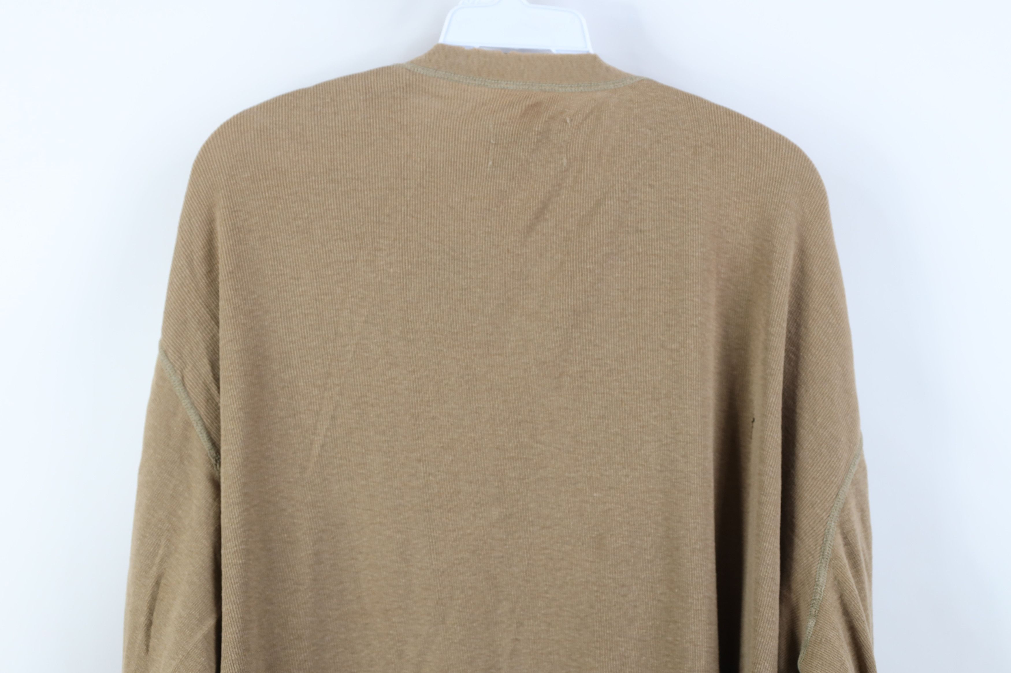 Vintage Vintage USGI Ribbed Knit Henley Undershirt T-Shirt USA Size US XL / EU 56 / 4 - 15 Thumbnail