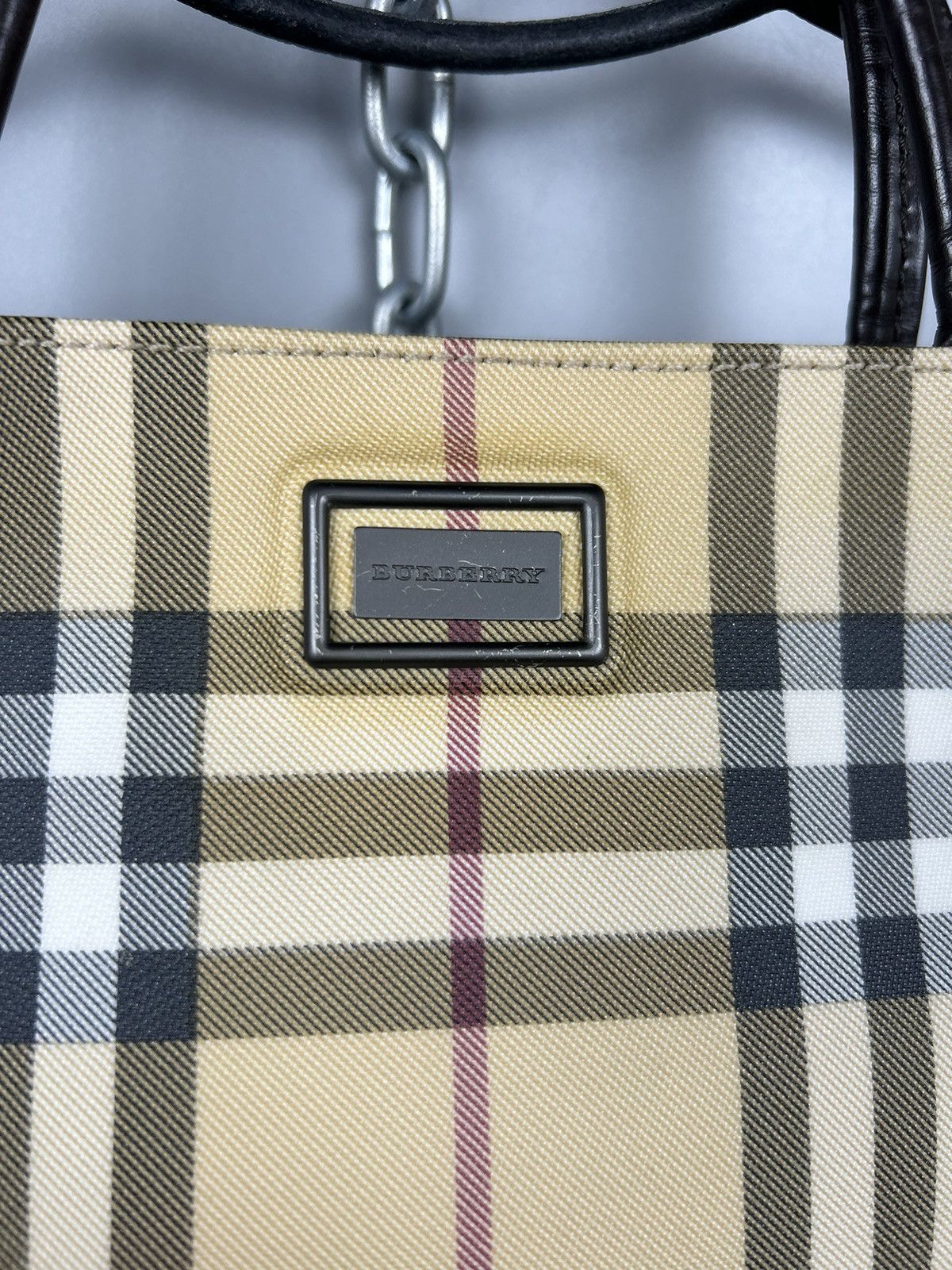 Burberry Burberry Nova Check Tote Bag Burberry London Size ONE SIZE - 4 Thumbnail