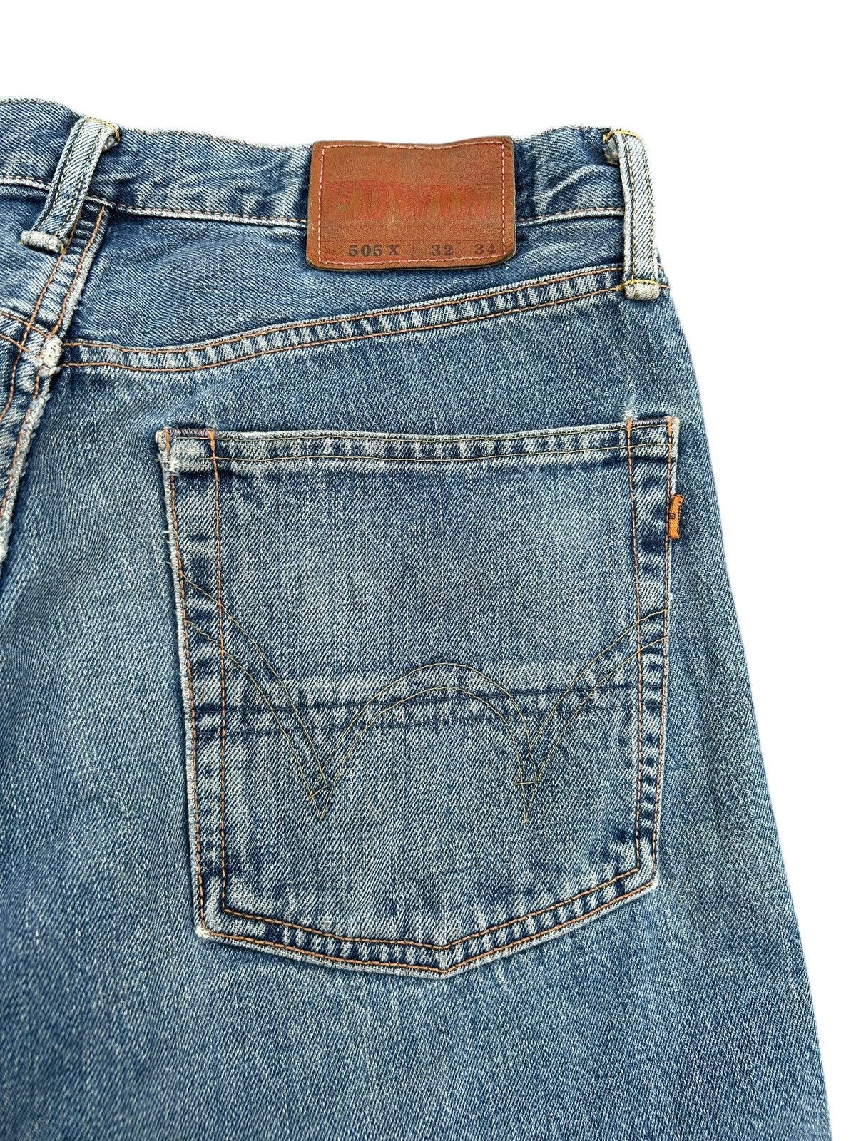 Kapital Vintage Edwin 505X Selvedge Distressed Denim Jeans Size US 32 / EU 48 - 13 Thumbnail