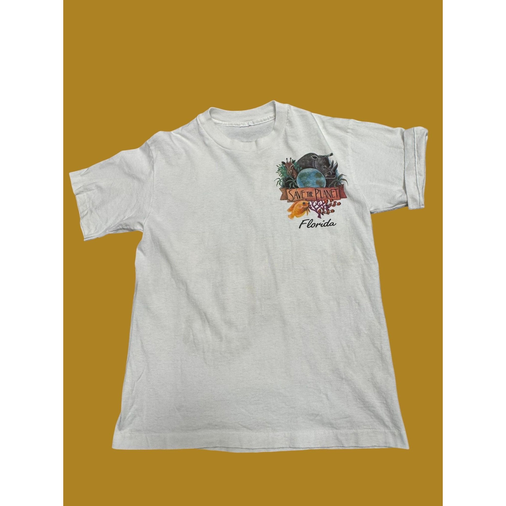 Other 90s Single Stitched "Save the Planet" T-Shirt Size US M / EU 48-50 / 2 - 3 Thumbnail