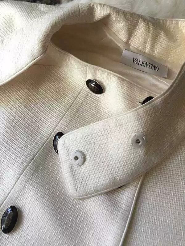 Valentino Valentino White Silk Satin Trench Coat Size US S / EU 44-46 / 1 - 1 Thumbnail