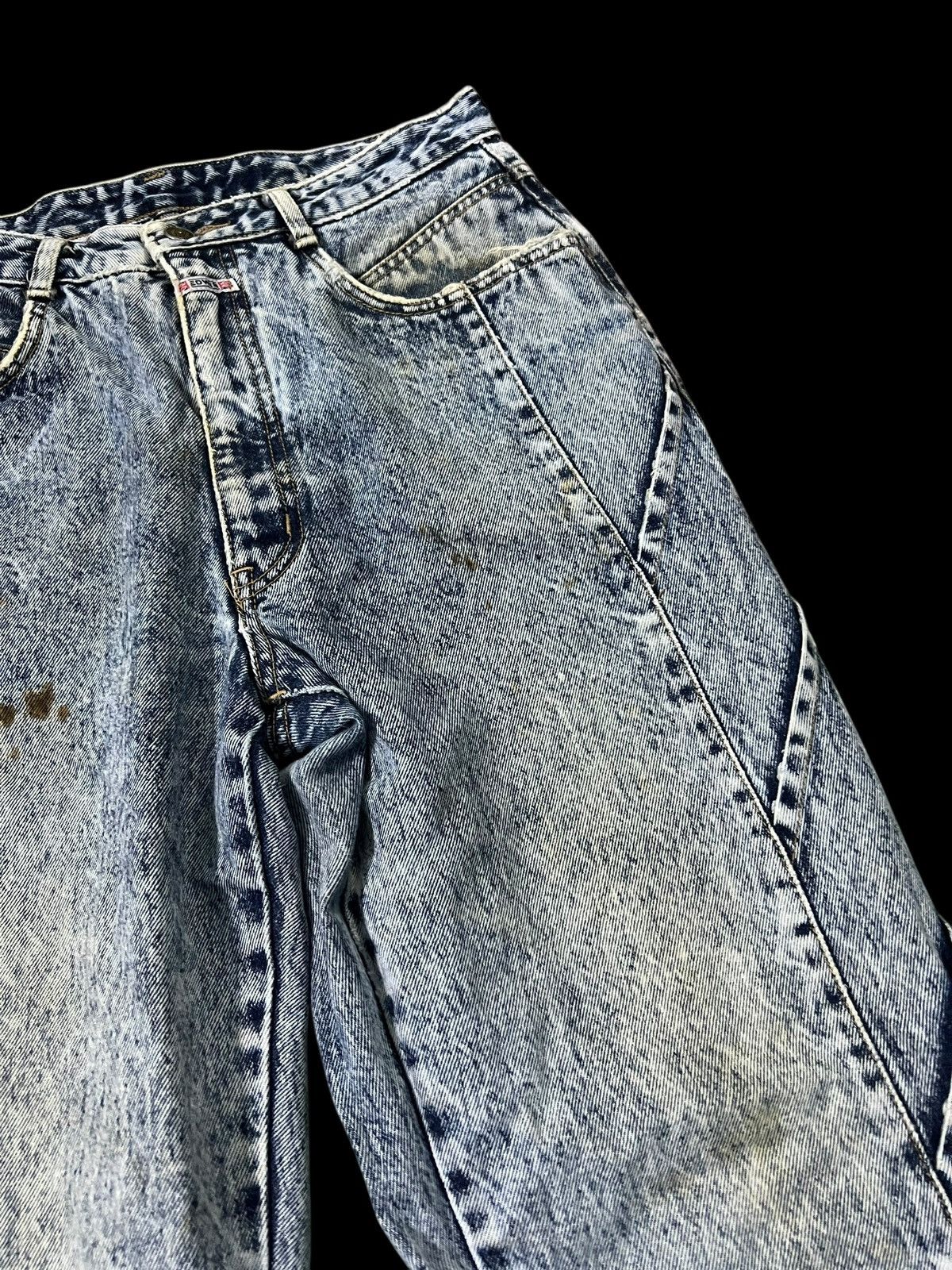 If Six Was Nine Vintage 80’s Edwin United Kingdom Acid Wash Carrot Pattern Size US 29 - 6 Thumbnail