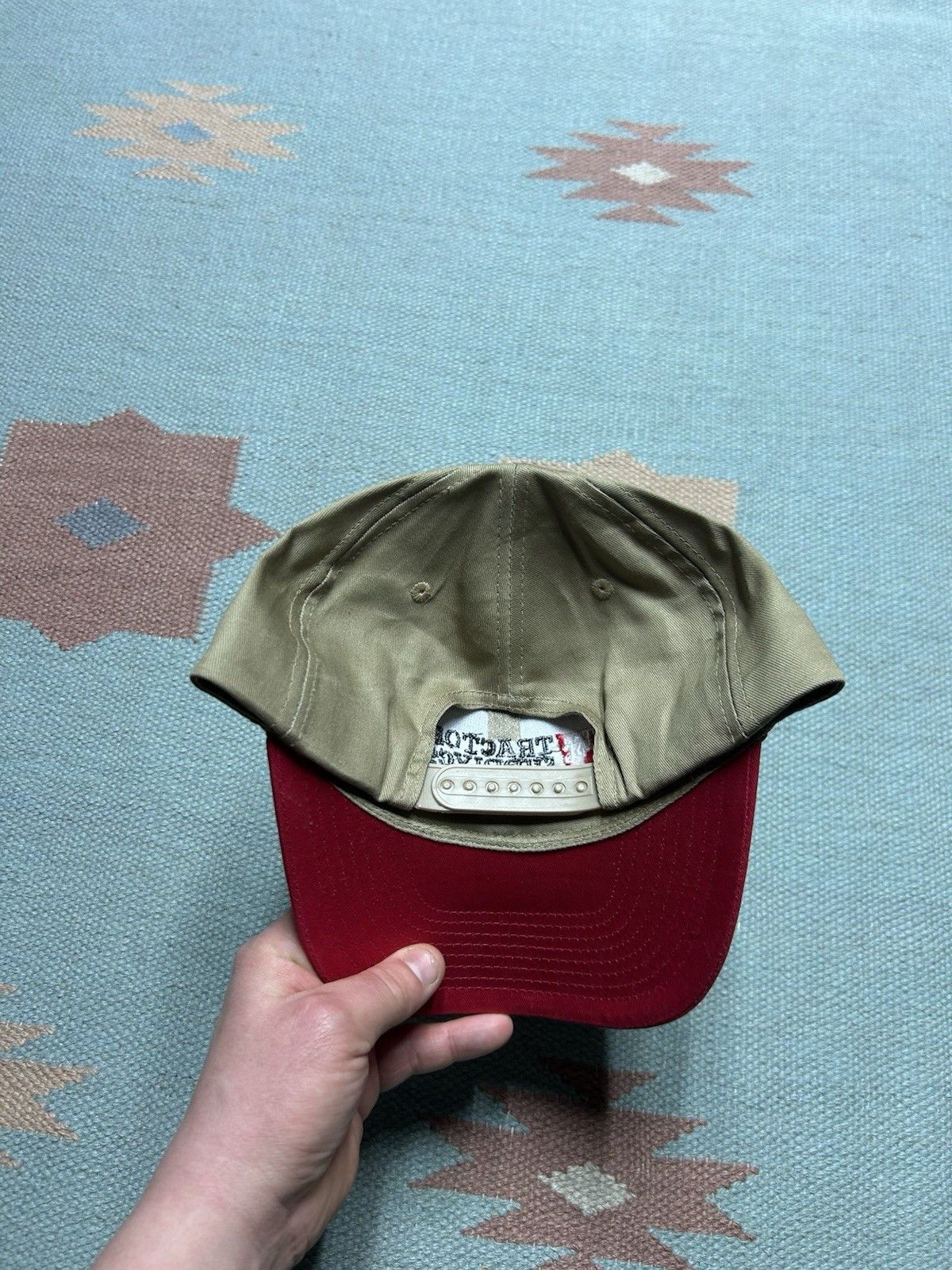 Vintage Tractor supply co snapback hat embroidered logo farm red NOS Size ONE SIZE - 4 Thumbnail