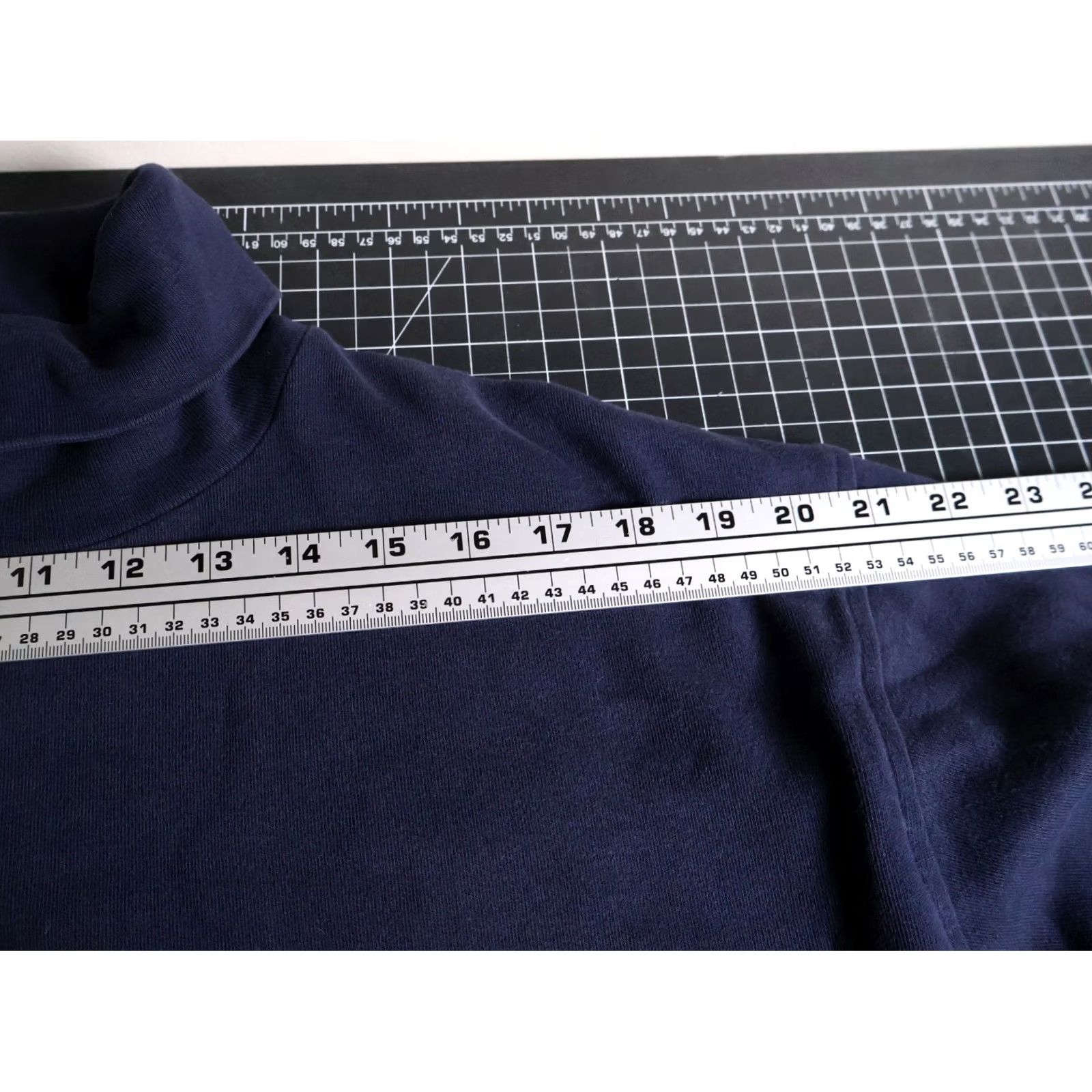 Polo Ralph Lauren VINTAGE Polo Ralph Lauren Sweatshirt Shirt Mens Large Dark Blue Crest Oversized Turtleneck Pullover Size US L / EU 52-54 / 3 - 6 Thumbnail