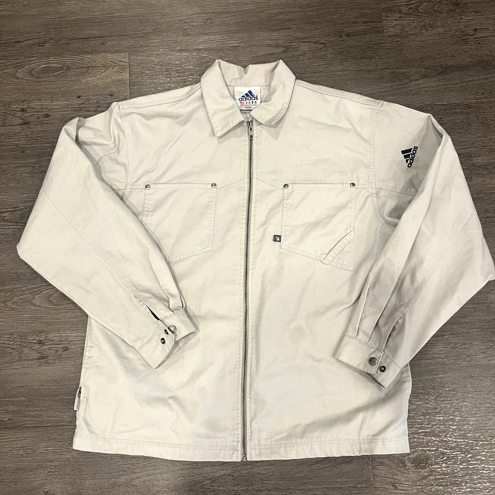 Supreme Vintage Adidas Off White Full Zip Utility Jacket Streetwear Size US M / EU 48-50 / 2 - 1 Thumbnail