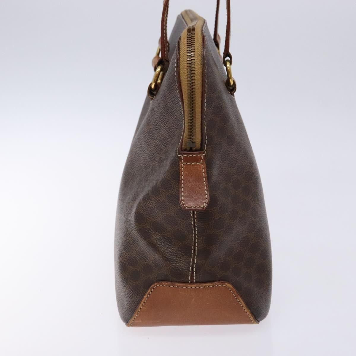 Celine CELINE Macadam Canvas Hand Bag Pvc Leather Brown Gold Size ONE SIZE - 5 Thumbnail
