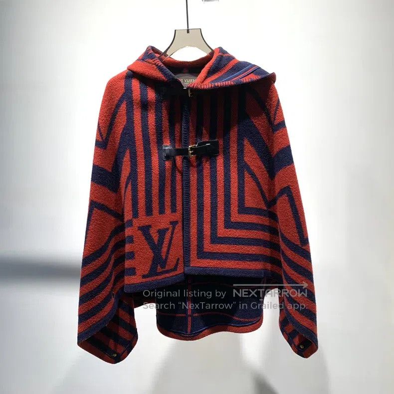 Louis Vuitton Louis Vuitton Wool striped cloak Size US XXS / EU 40 - 1 Thumbnail