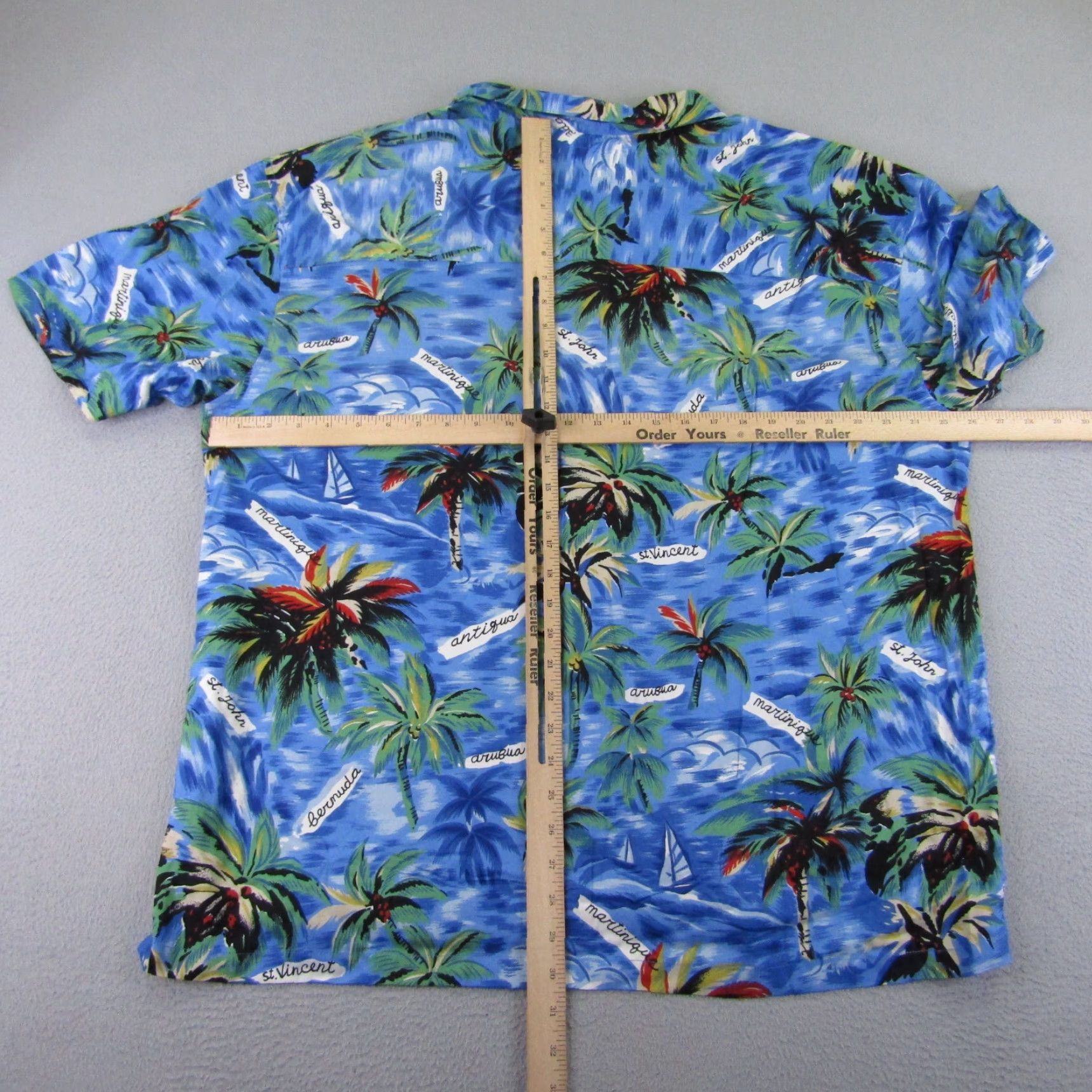 Vintage VINTAGE High Advantage Hawaiian Shirt Mens XL Short Sleeve Blue Beach 90s Casual Size US XL / EU 56 / 4 - 7 Thumbnail