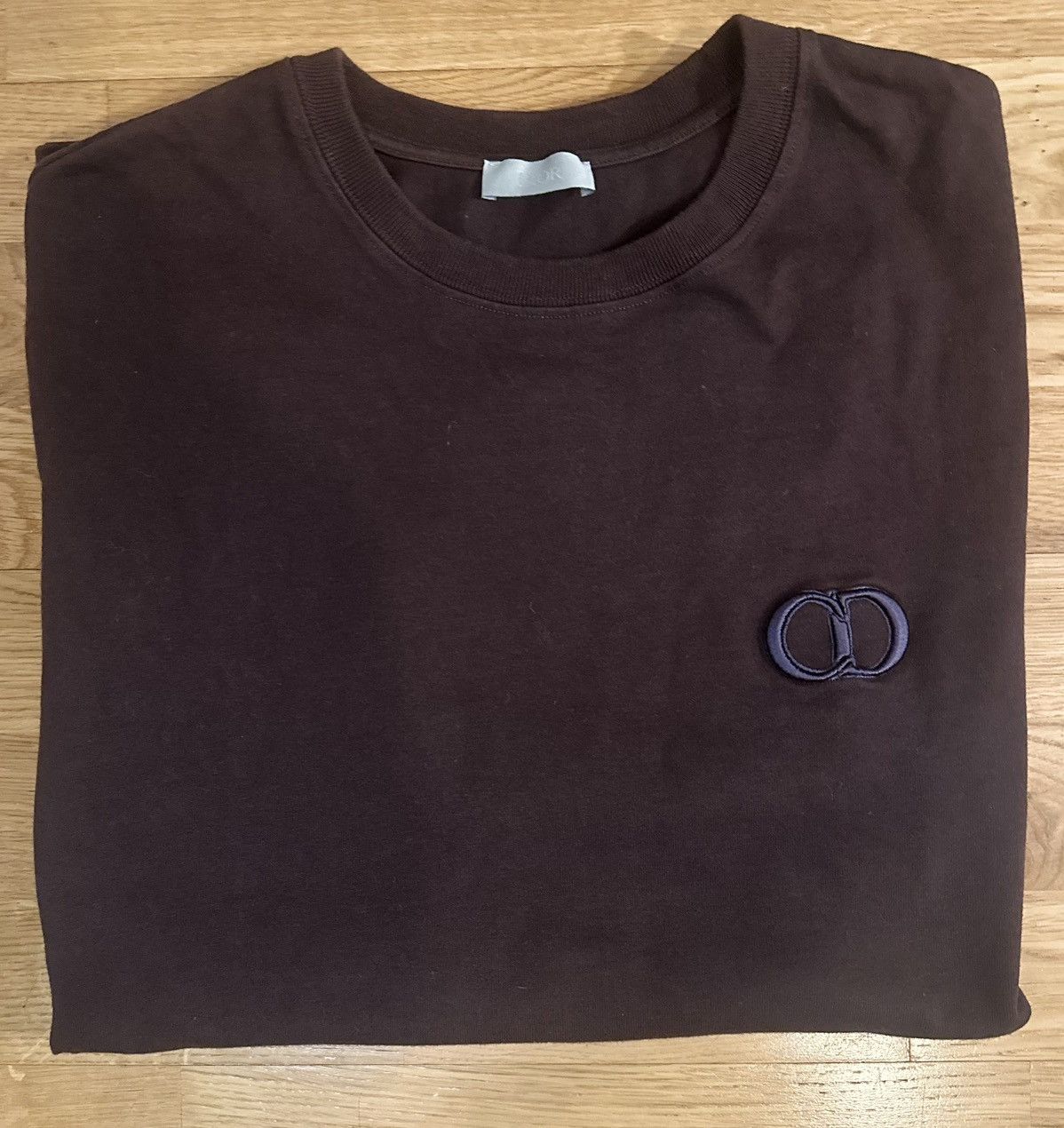 Dior Dior CD Icon Embroidered Logo T-Shirt Brown Size M Size US M / EU 48-50 / 2 - 2 Thumbnail