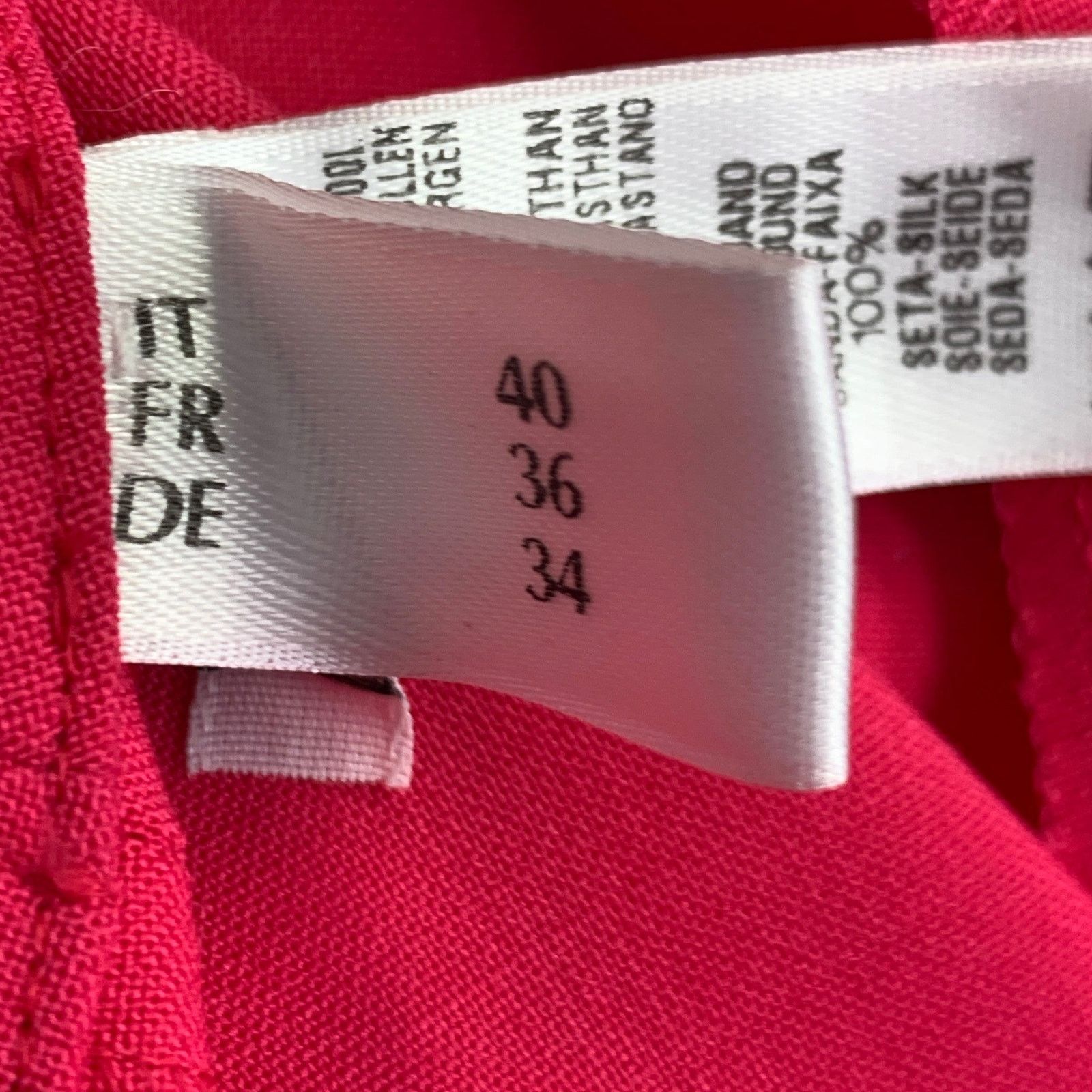 La Perla LA PERLA Size 4 Hot Pink Wool Blend Double Breasted Pantsuit Size 27" / US 4 / IT 40 - 16 Thumbnail