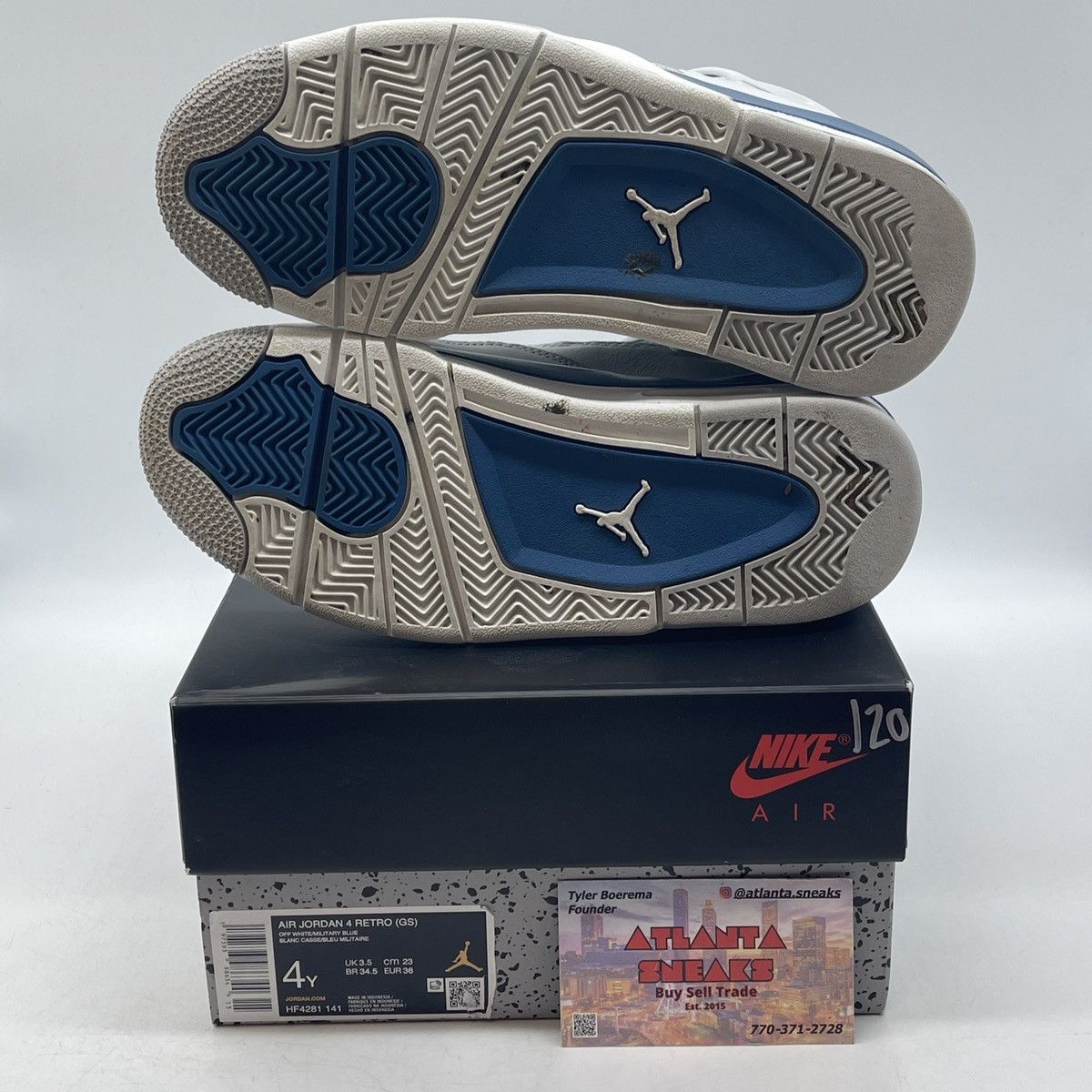Jordan Brand Air Jordan 4 military blue Size US 4 / IT 34 - 7 Thumbnail