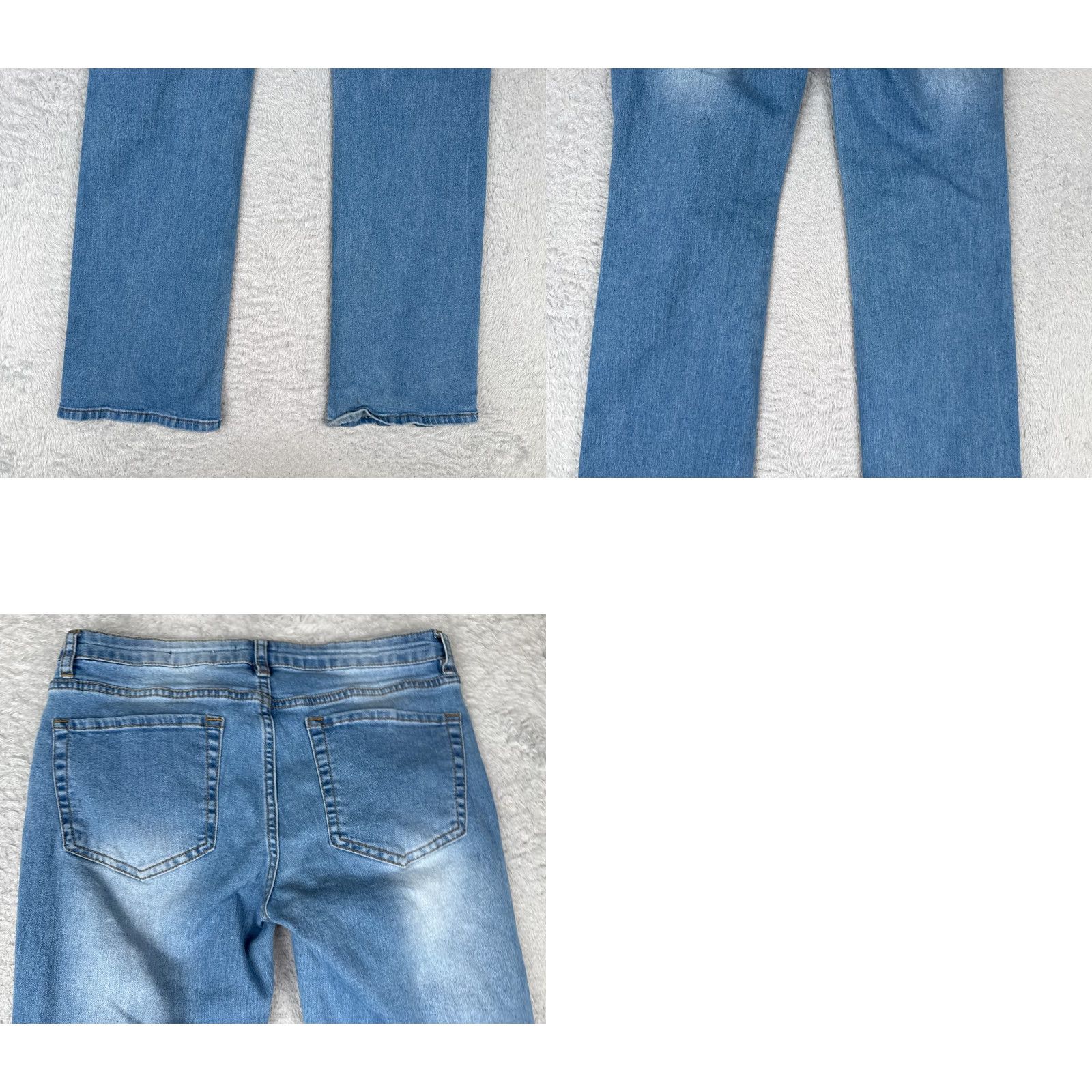 Vintage Angel Kiss Jeans Juniors 28x31 Blue Denim Bootcut Low Rise Cotton Blend Women's Jeans 5-Pocket Ø Size 30" / US 8 / IT 44 - 10 Thumbnail
