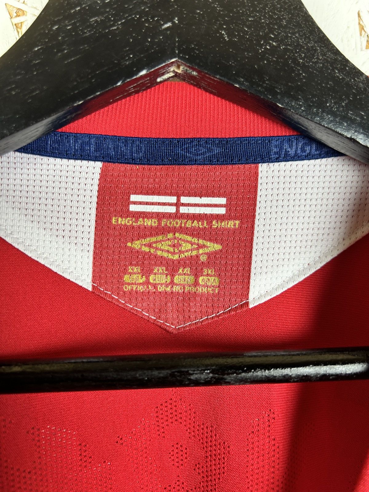 Umbro 00s Umbro England 2006/08 #7 Beckham Soccer Jersey Red XXL Size US XXL / EU 58 / 5 - 9 Thumbnail
