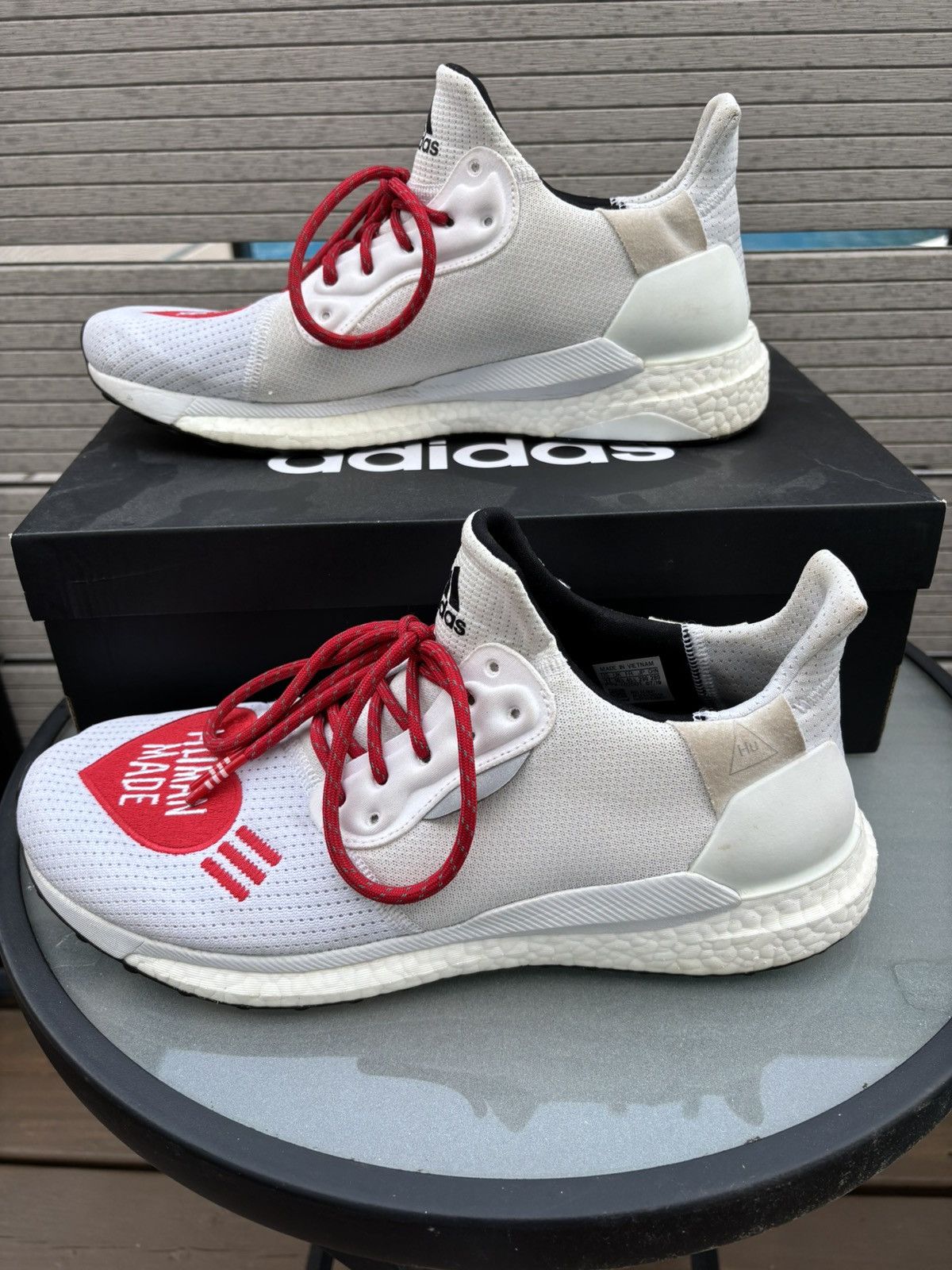 Adidas × Pharrell Human made Solarhu redheart 🗣️Final price 🗣️ Size US 11 / EU 44 - 2 Thumbnail