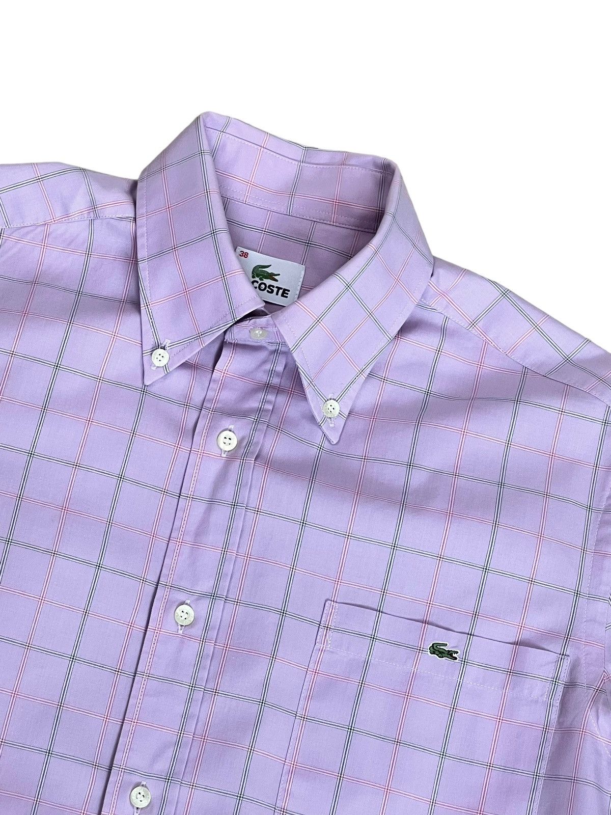 Lacoste Lacoste vintage pink button up Size US M / EU 48-50 / 2 - 2 Thumbnail