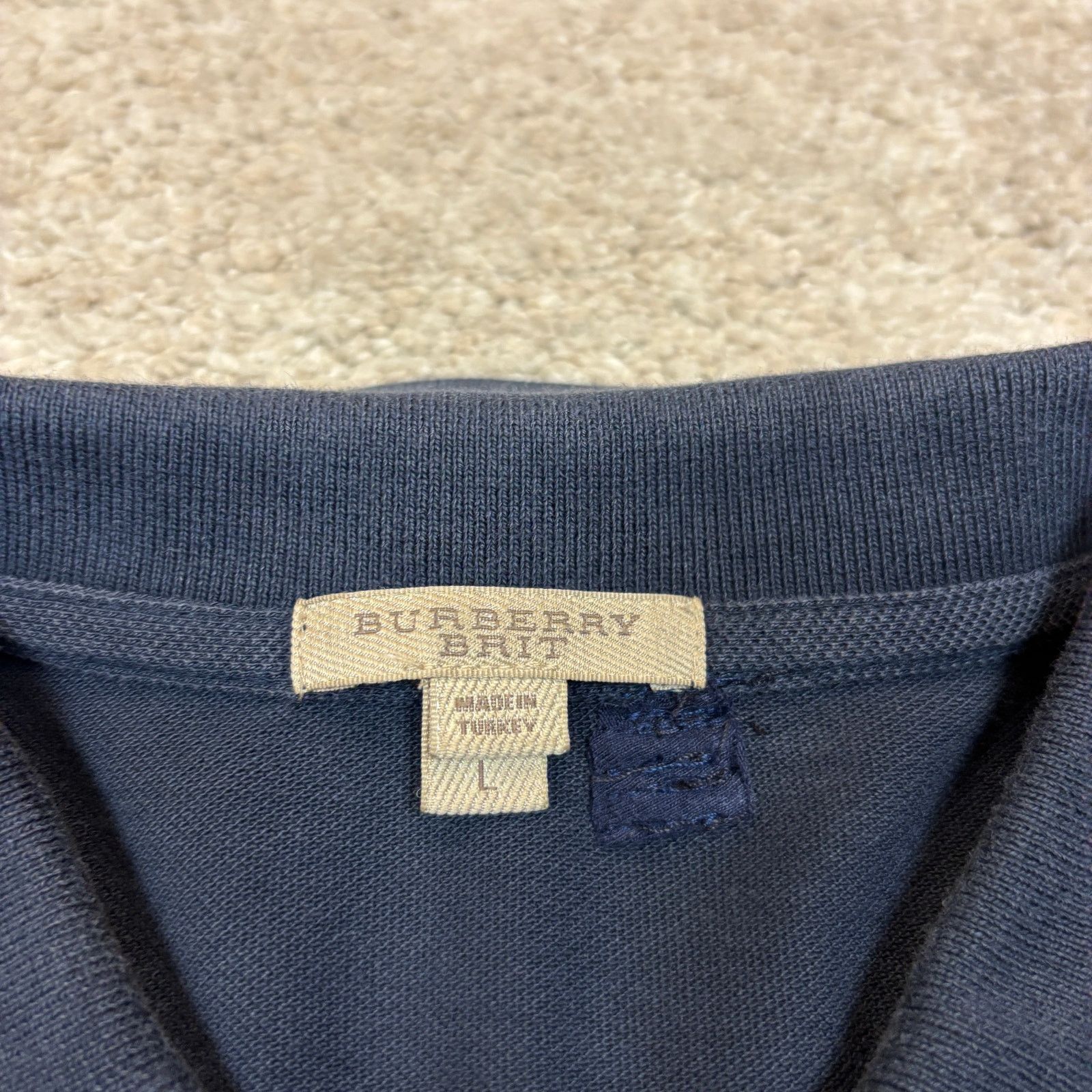 Burberry Burberry Vrit London Polo Shirt Men's Large Preppy Old Money Size US L / EU 52-54 / 3 - 4 Thumbnail