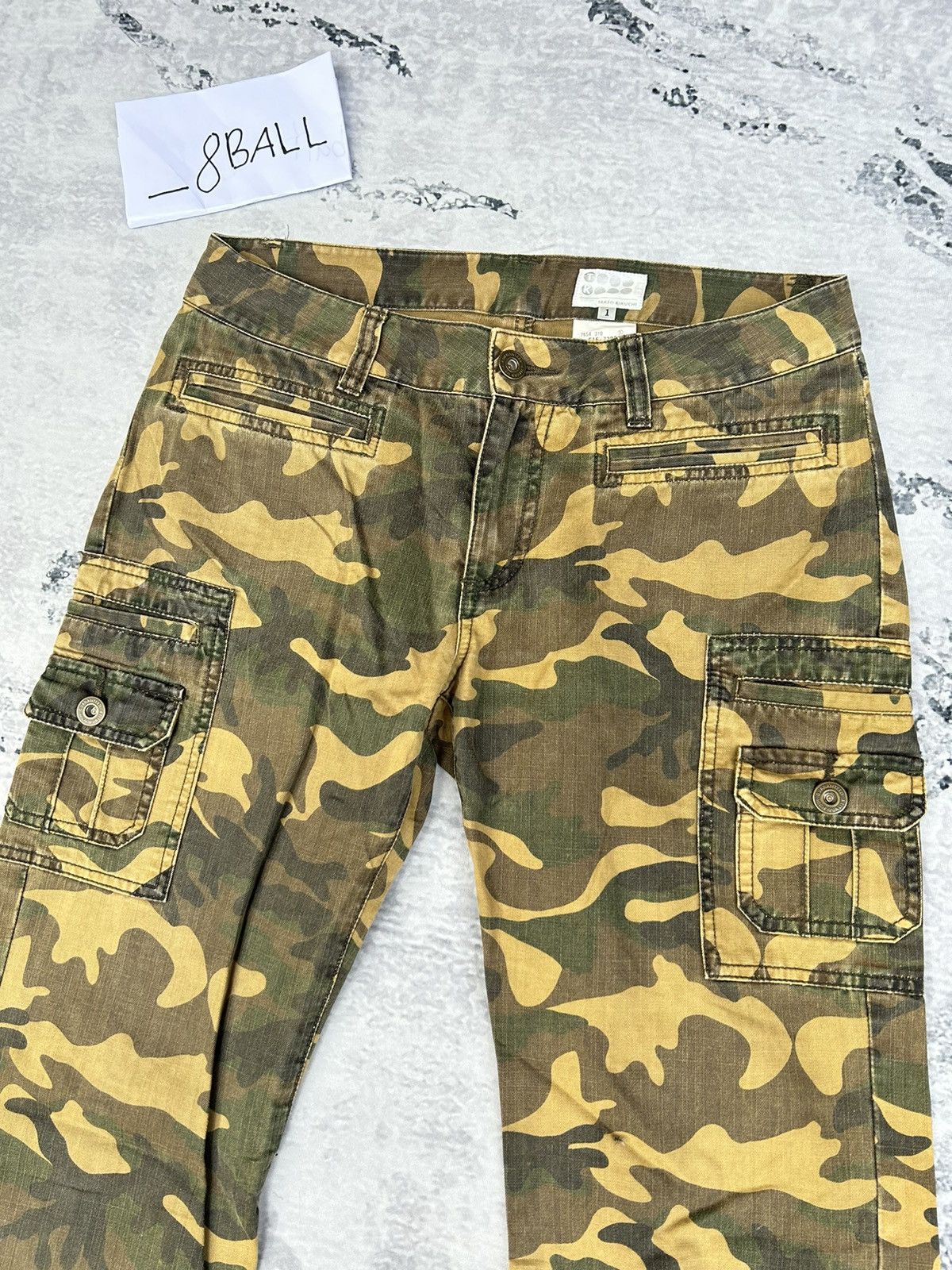 Takeo Kikuchi Takeo Kikuchi Camo Cargo Pants Size 29" - 2 Thumbnail