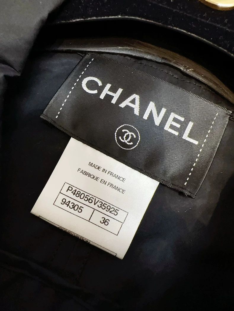 Chanel Chanel Black silver buckle rolled edge parachute cloth lon Size XS / US 0-2 / IT 36-38 - 5 Thumbnail
