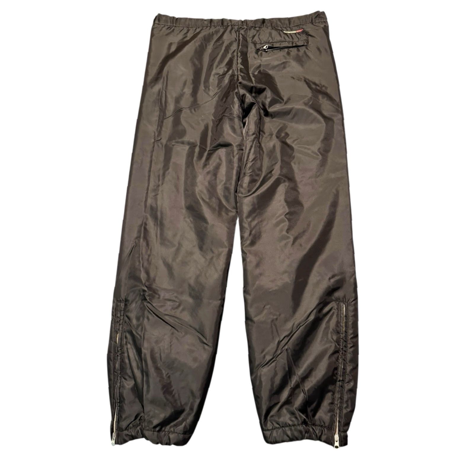 Valentino VINTAGE Valentino Sport Black Padded Ski Snow Pants Mens 48 M/L Italy Pants Regular Black 90s Snow Pants Men Size US 31 - 4 Thumbnail