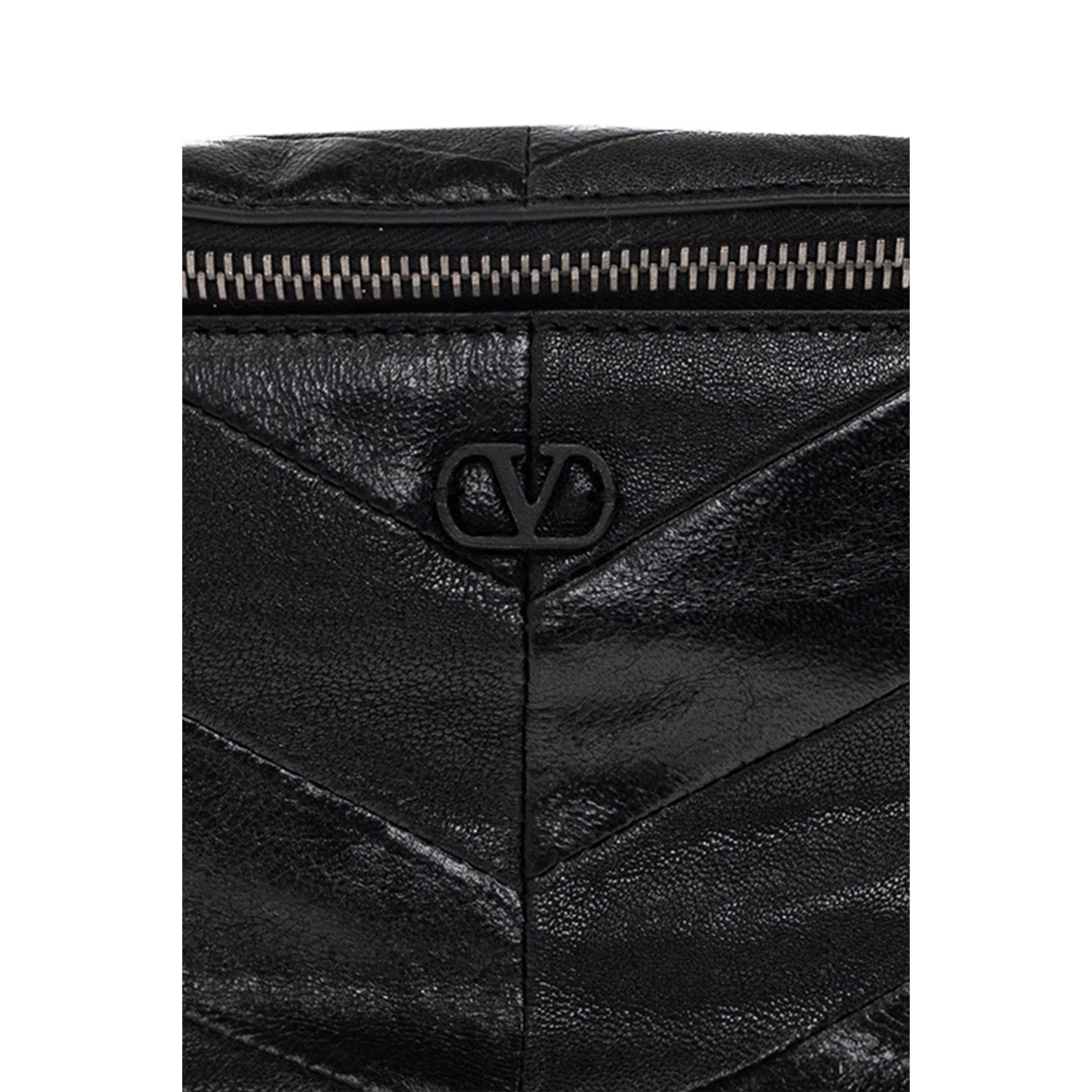 Valentino VALENTINO GARAVANI Black LeatherBelt Bag New & Authentic Size ONE SIZE - 5 Thumbnail