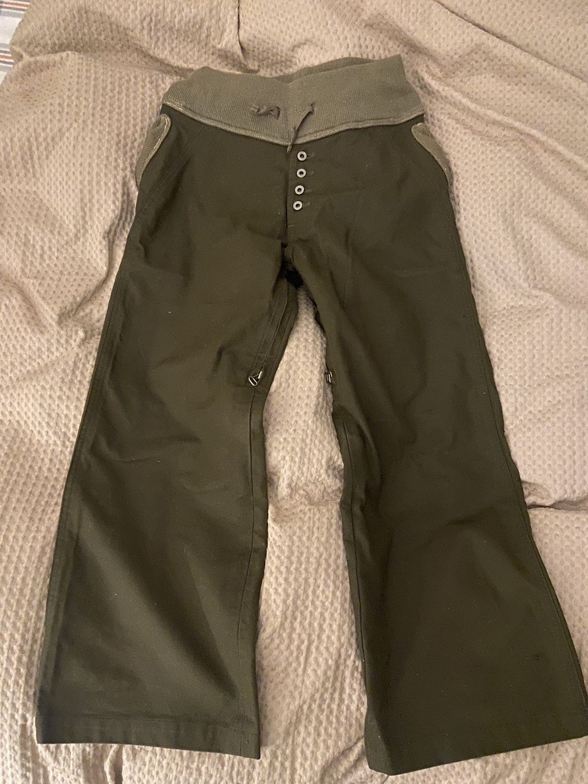 image of Archive Kapital Duck Pants Very in Green, Men's (Size 30)