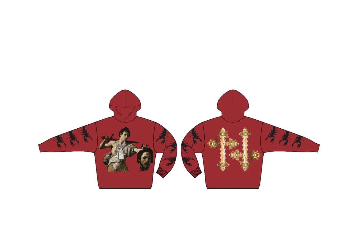 Other GXFR PRAY FOR PARIS Westside Gunn Virgil Abloh red hoodie Size US L / EU 52-54 / 3 - 2 Thumbnail