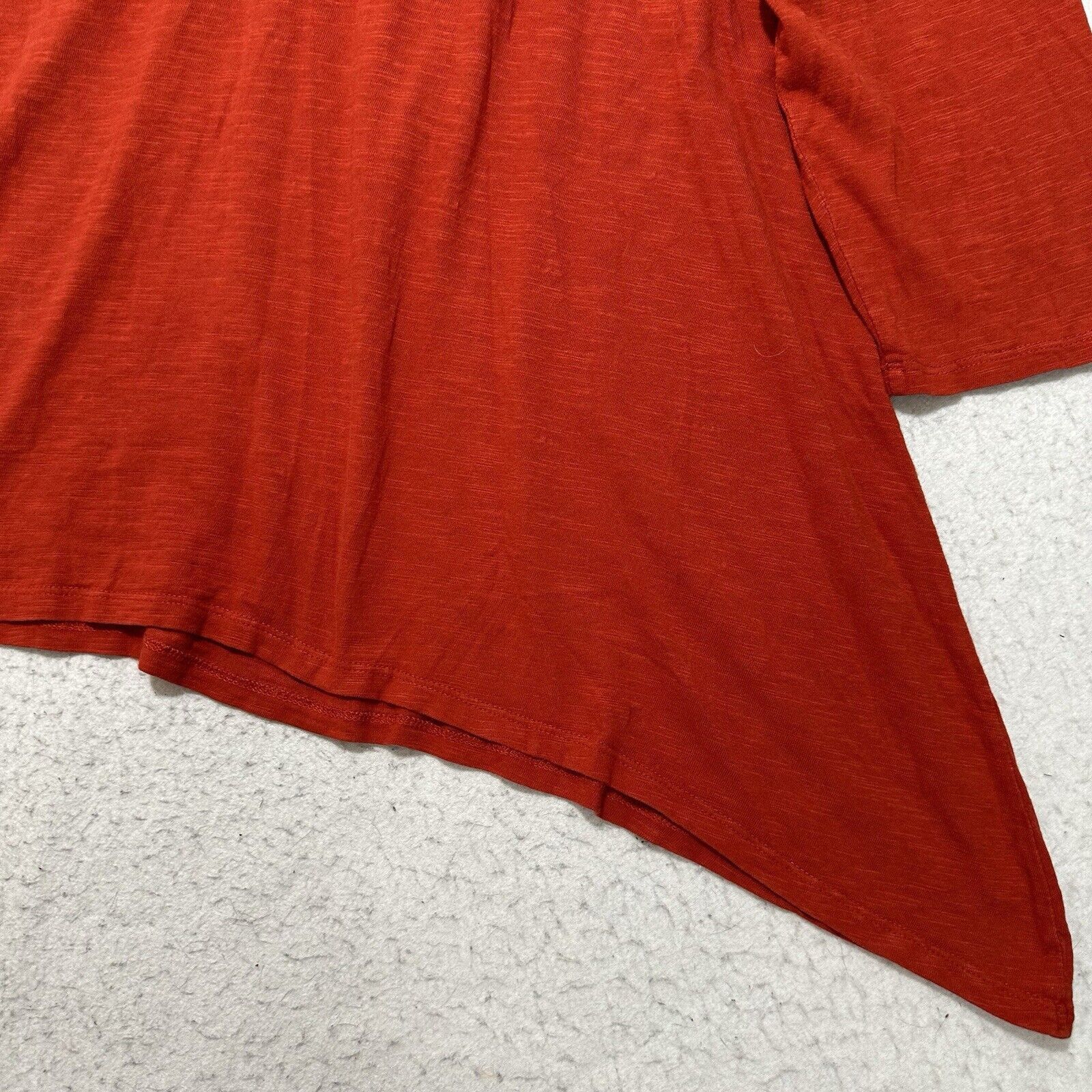Chicos Chico's 3 XL Burnt Orange 3/4 Sleeve Lace Boho Blouse Size XL / US 12-14 / IT 48-50 - 15 Thumbnail