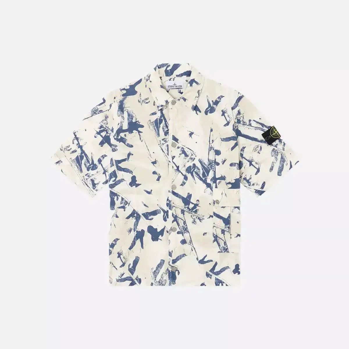 Stone Island Stone Island Desert Camouflage Cotton-Blend Shirt – Size L Size US L / EU 52-54 / 3 - 2 Thumbnail