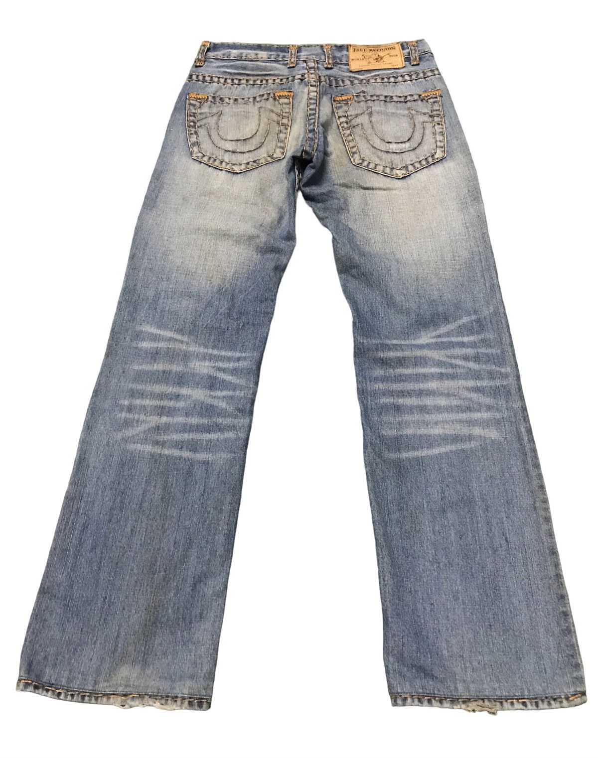 True Religion Vintage True Religion Billy Super T Distressed Denim Jeans Size US 30 / EU 46 - 13 Thumbnail