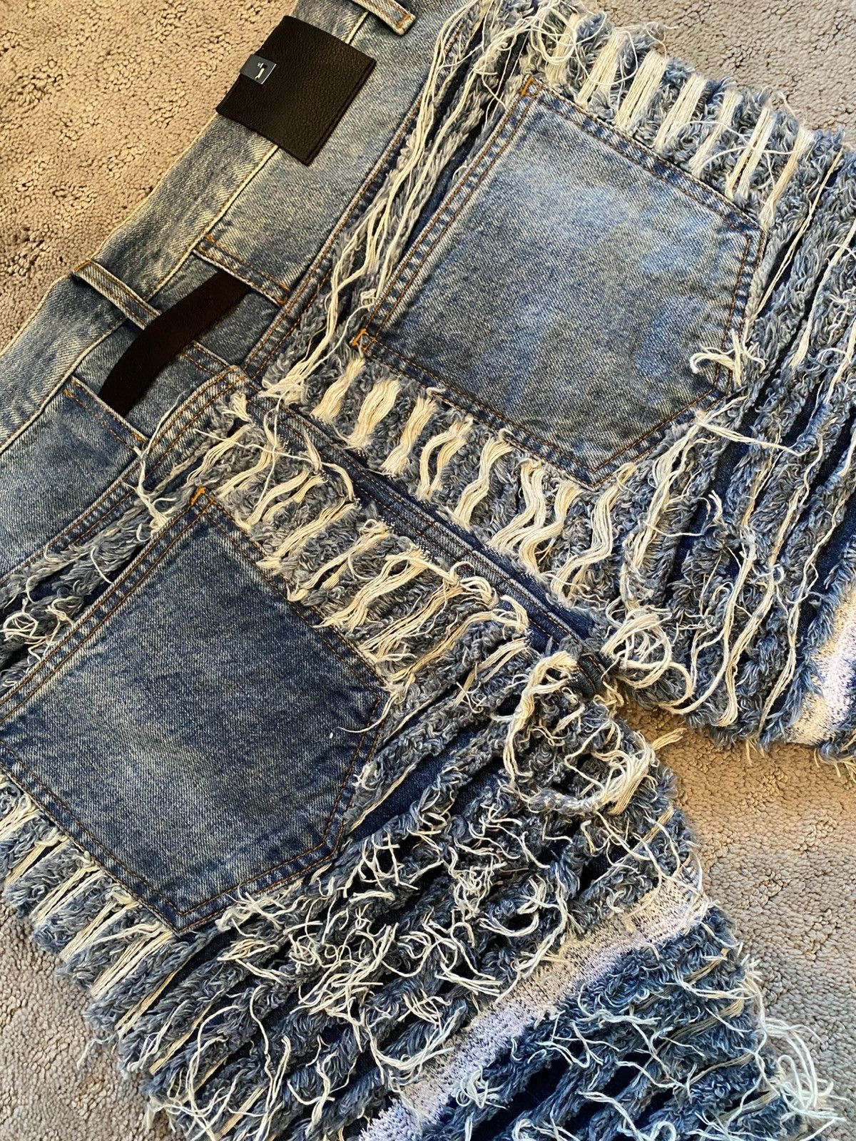 1017 ALYX 9SM 1017 ALYX 9SM Blackmeans Frayed Denim Size US 32 / EU 48 - 6 Thumbnail