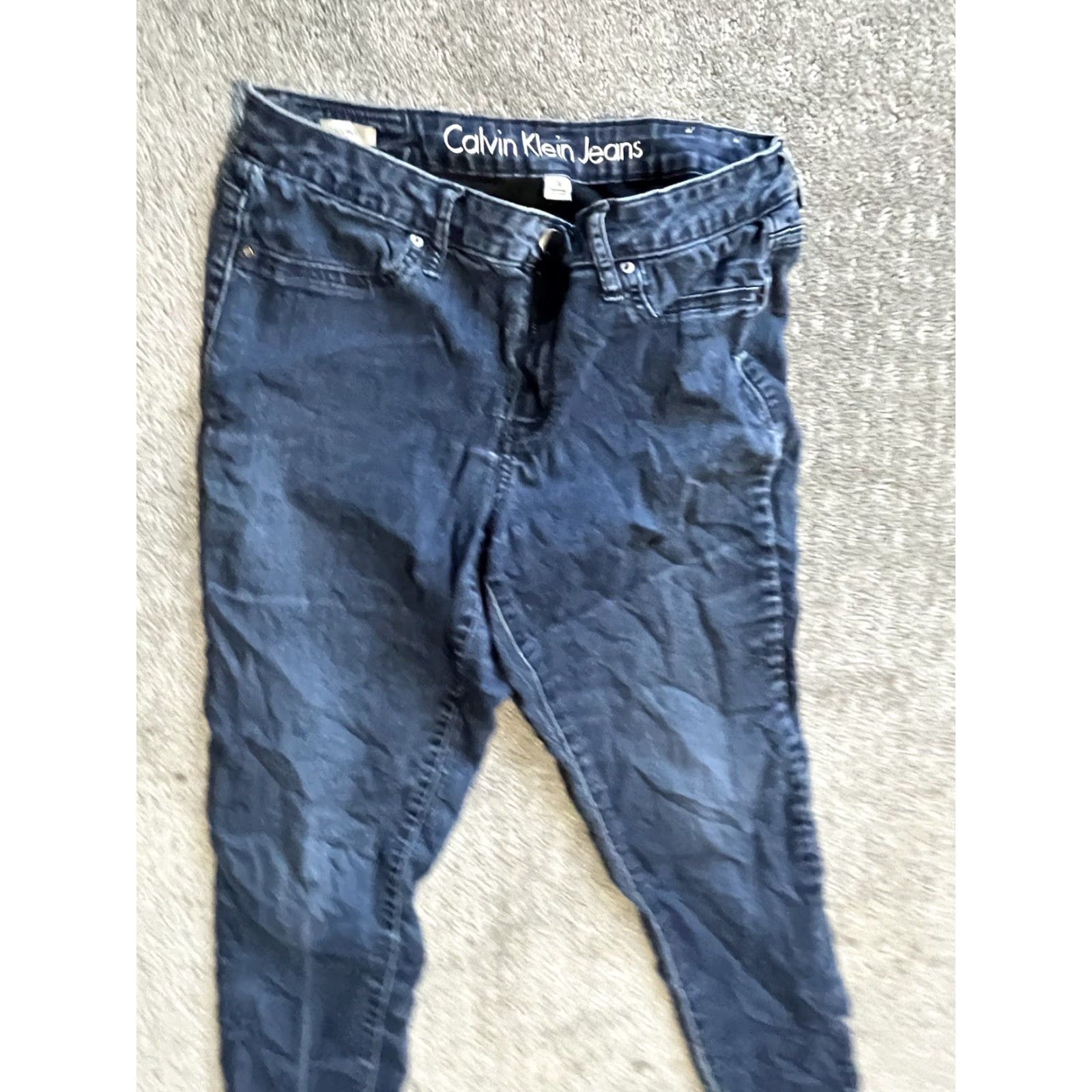 Calvin Klein Calvin Klein Womens High Rise Skinny Jeans Size 30 Blue Denim with Pockets Size 30" / US 8 / IT 44 - 2 Thumbnail