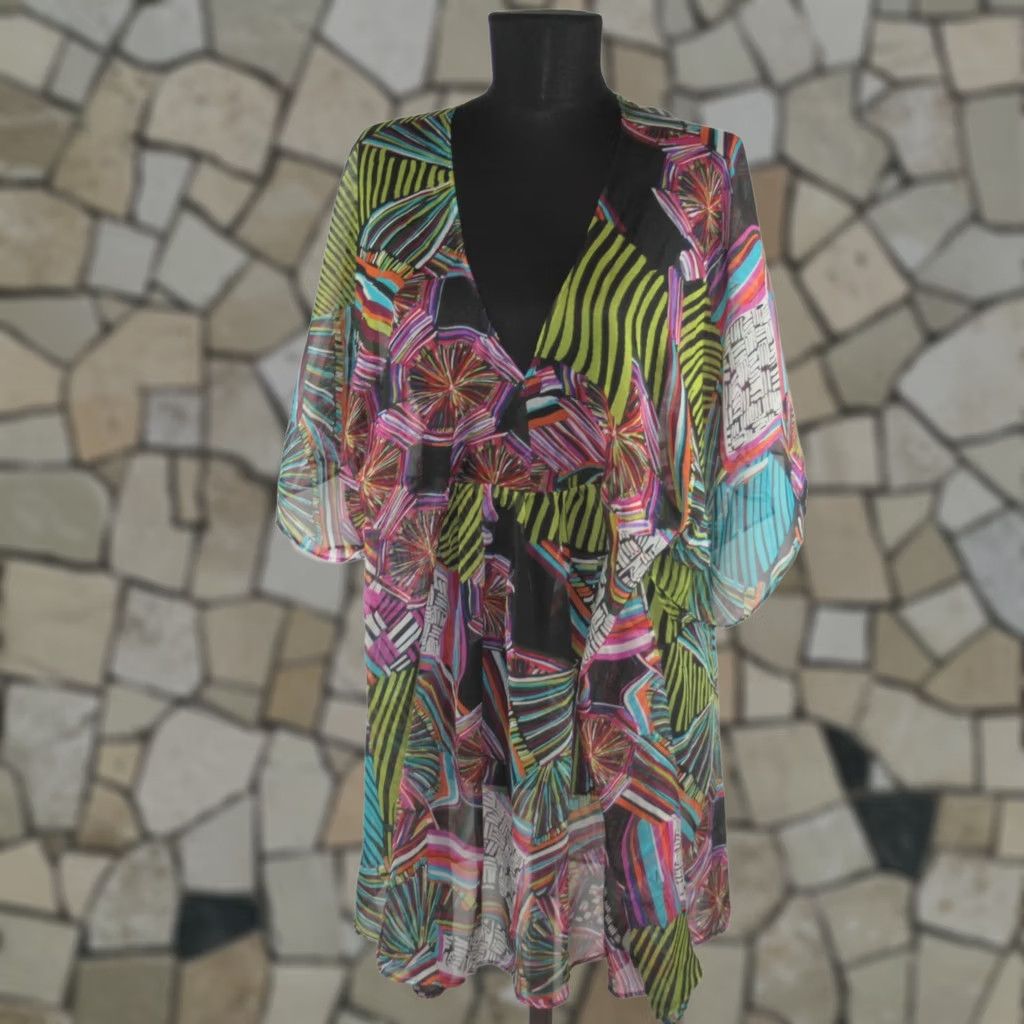Desigual Desigual Blouse Shirt M Multicoloured 3/4 Sleeve Womens Size M / US 6-8 / IT 42-44 - 1 Thumbnail