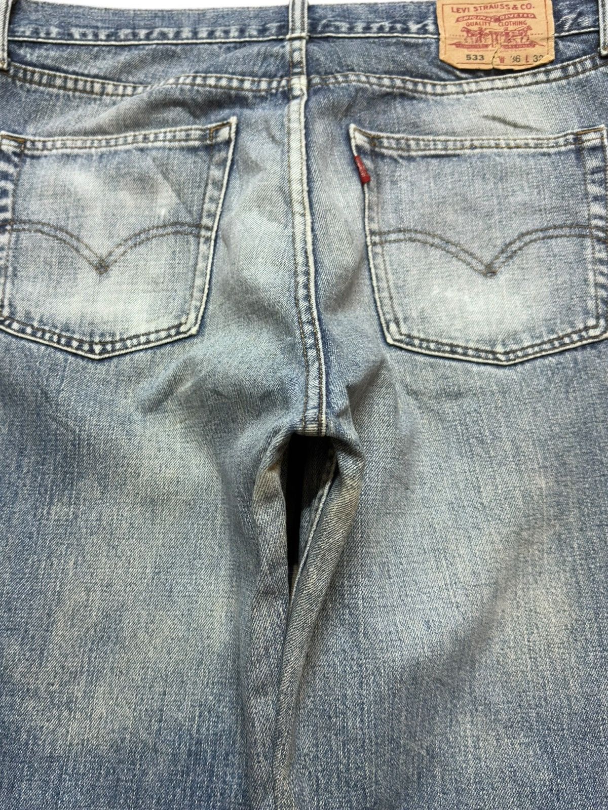 Levi's Vintage Clothing Vintage Levi’s 533 Baggy Mudwash Distressed Denim Size US 34 / EU 50 - 6 Thumbnail