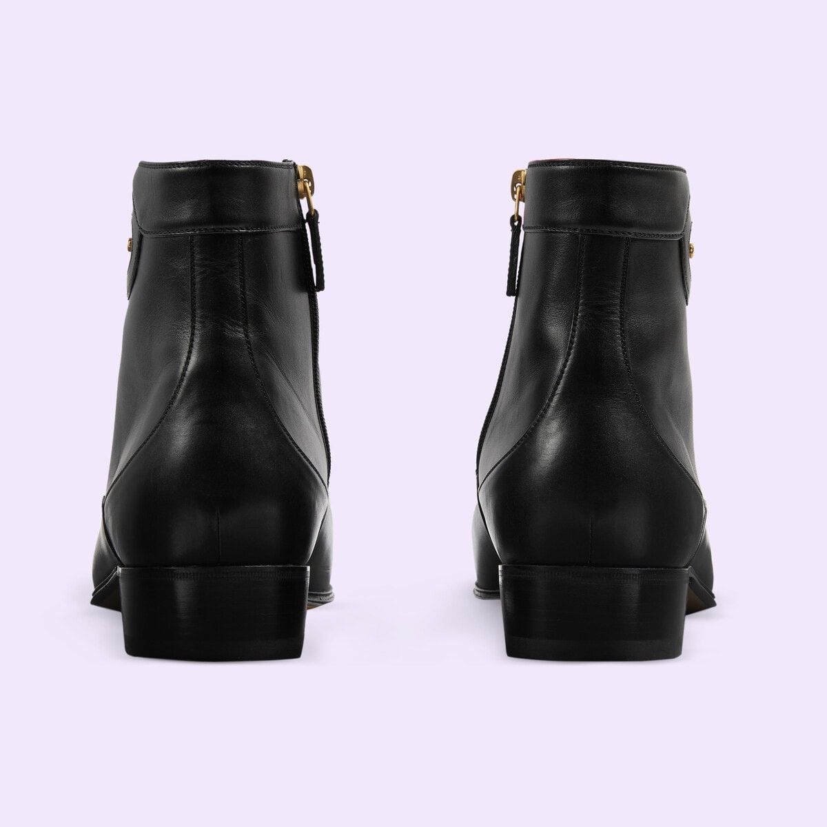 Gucci o1s1wg110125 Ankle Boots With Double G in Black Size US 12.5 / EU 45-46 - 4 Thumbnail
