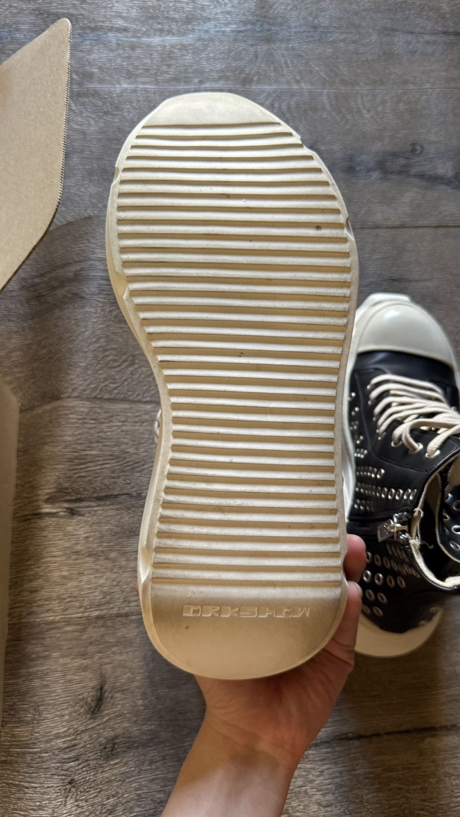 Rick Owens Drkshdw Rick Owens drkshdw abstract Ramones Size US 8 / EU 41 - 6 Thumbnail