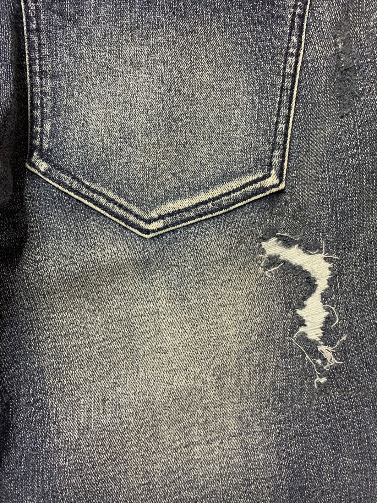 Japanese Brand × Karl Kani Vintage Japanese Karl Kani Faded Rip Slim Distressed Jeans Size US 32 / EU 48 - 9 Thumbnail